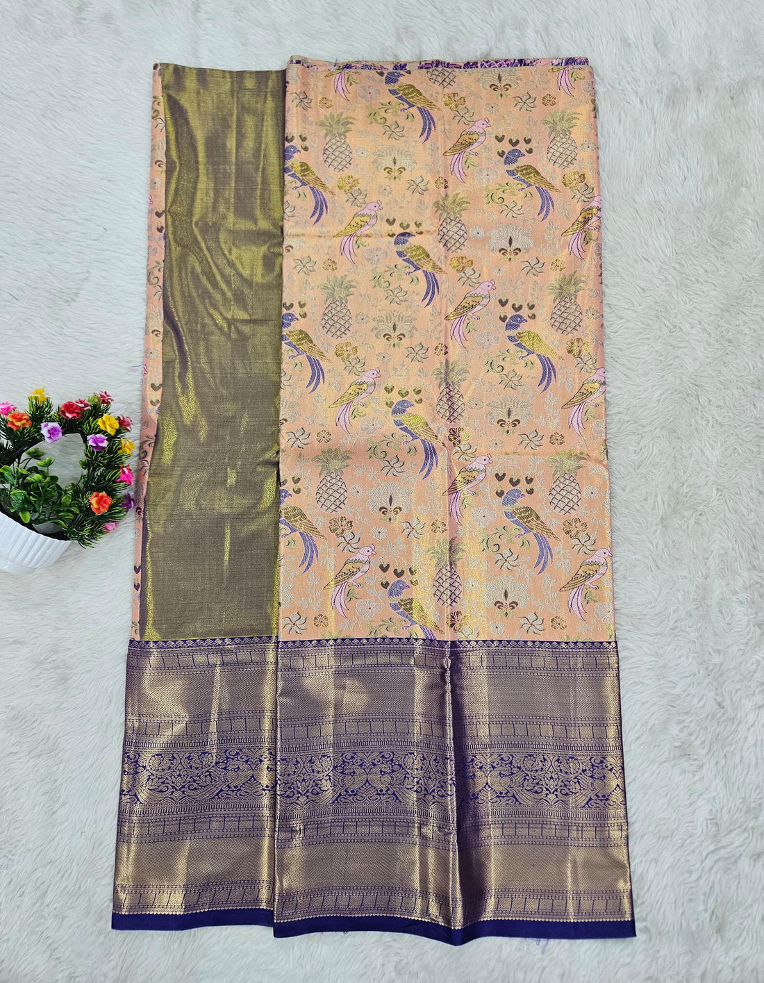 (5–10 Year) Lehenga – Unstitched (Blouse + Material)