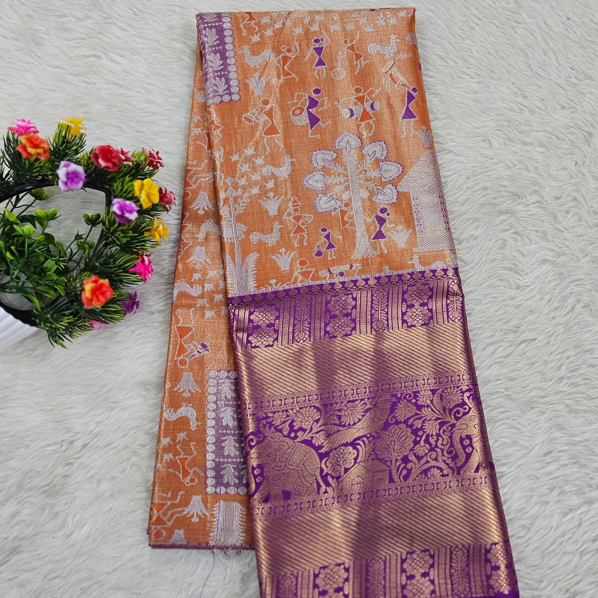 (5–10 Year) Lehenga – Unstitched (Blouse + Material)