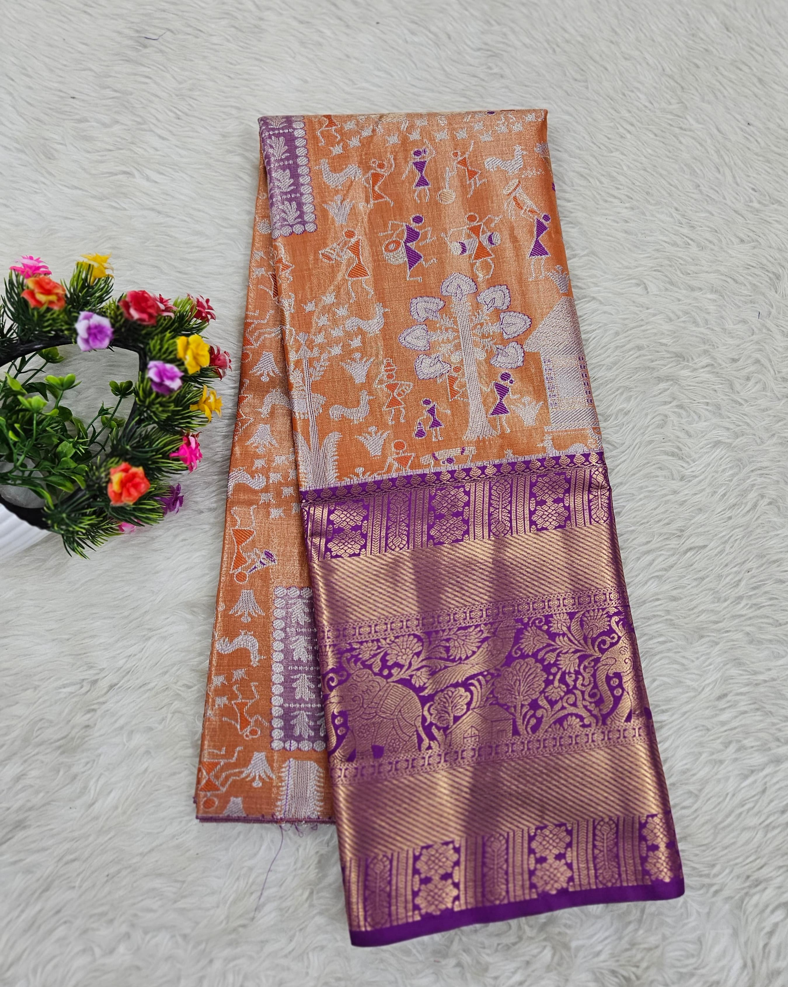 (5–10 Year) Lehenga – Unstitched (Blouse + Material)