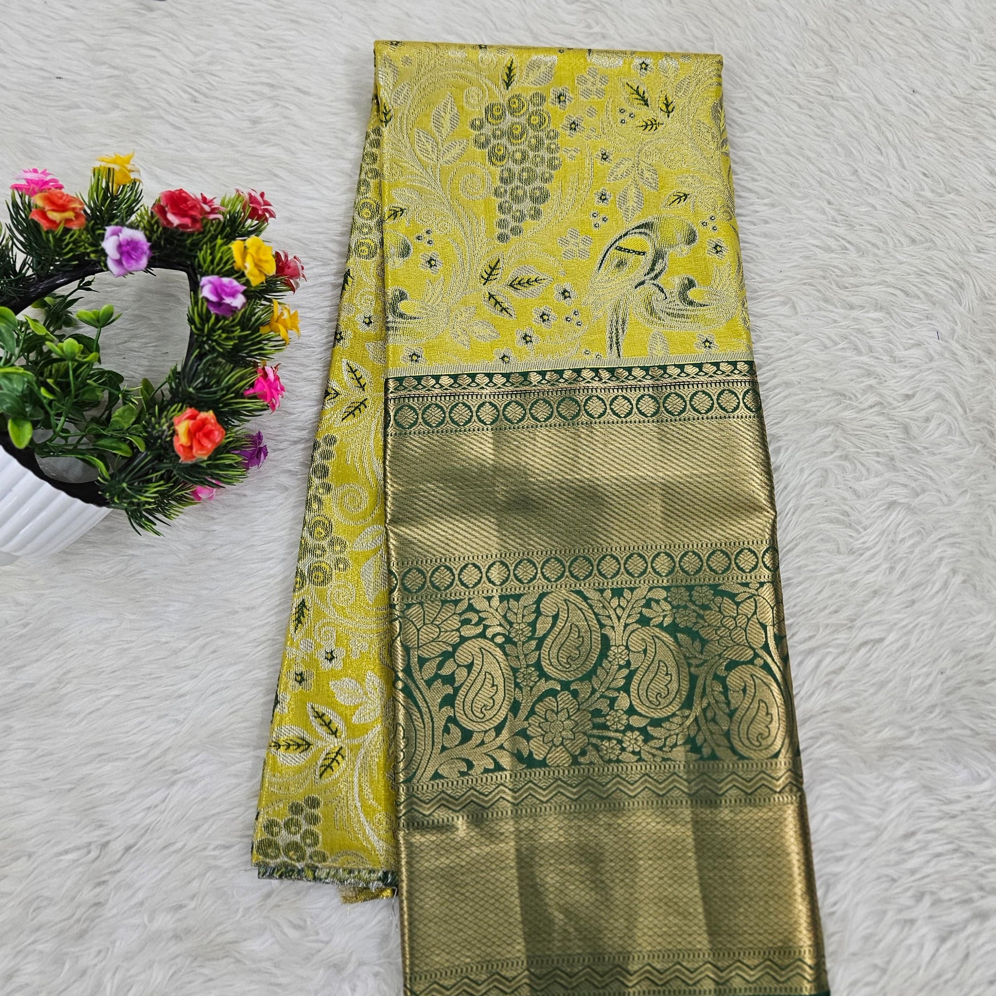 (5–10 Year) Lehenga – Unstitched (Blouse + Material)