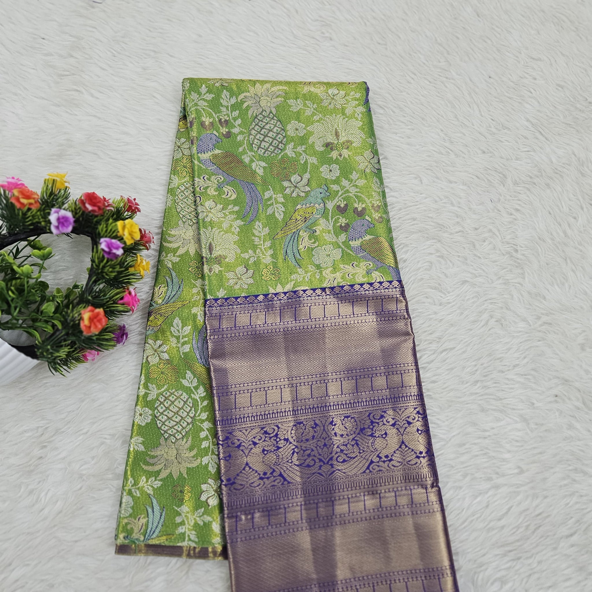 (5–10 Year) Lehenga – Unstitched (Blouse + Material)