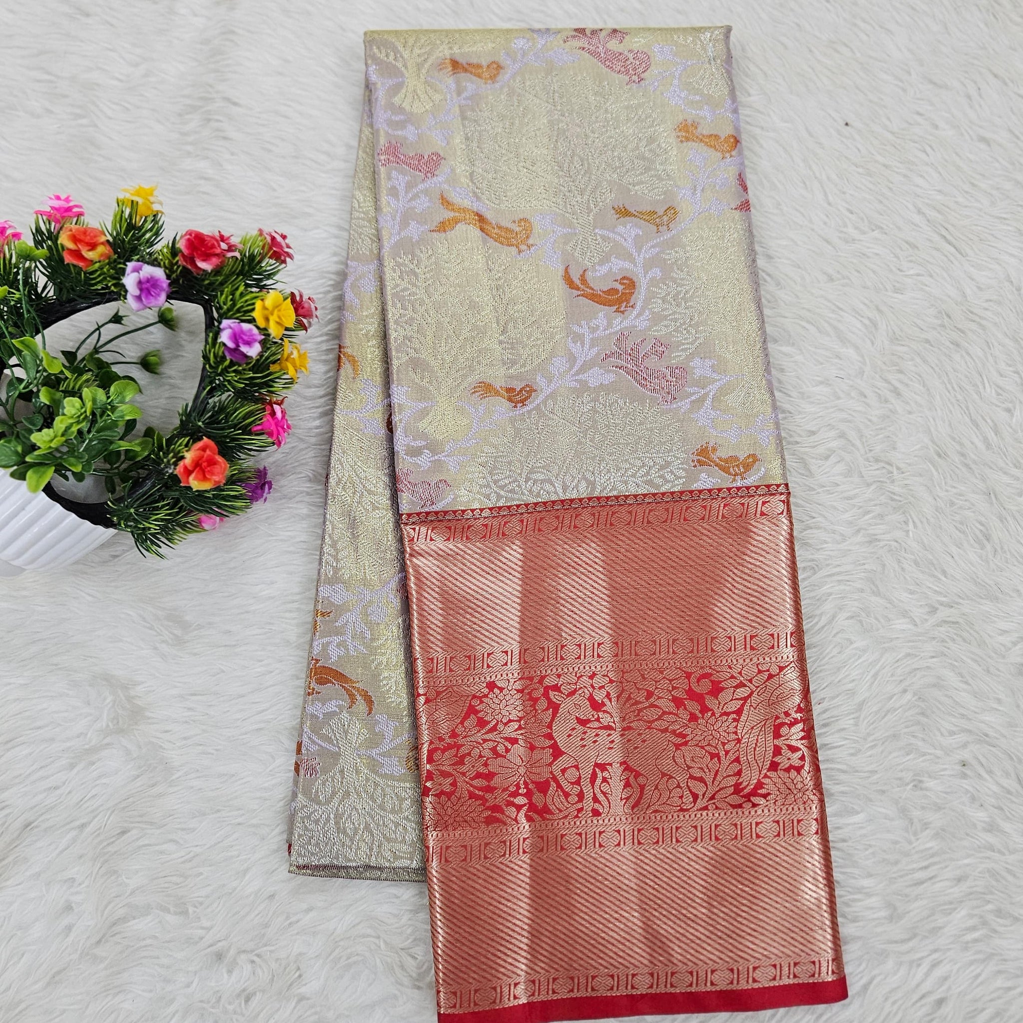 (5–10 Year) Lehenga – Unstitched (Blouse + Material)