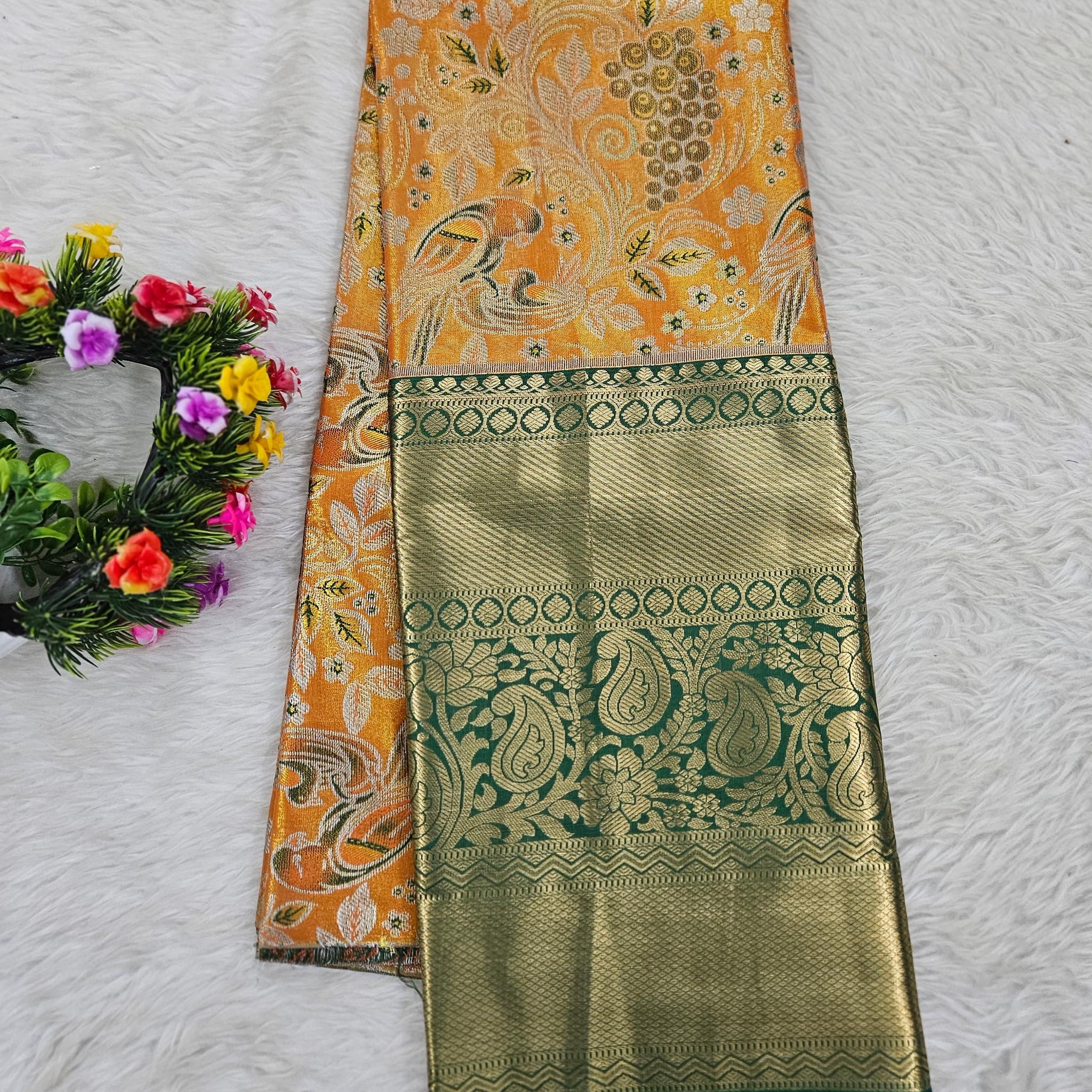 (5–10 Year) Lehenga – Unstitched (Blouse + Material)