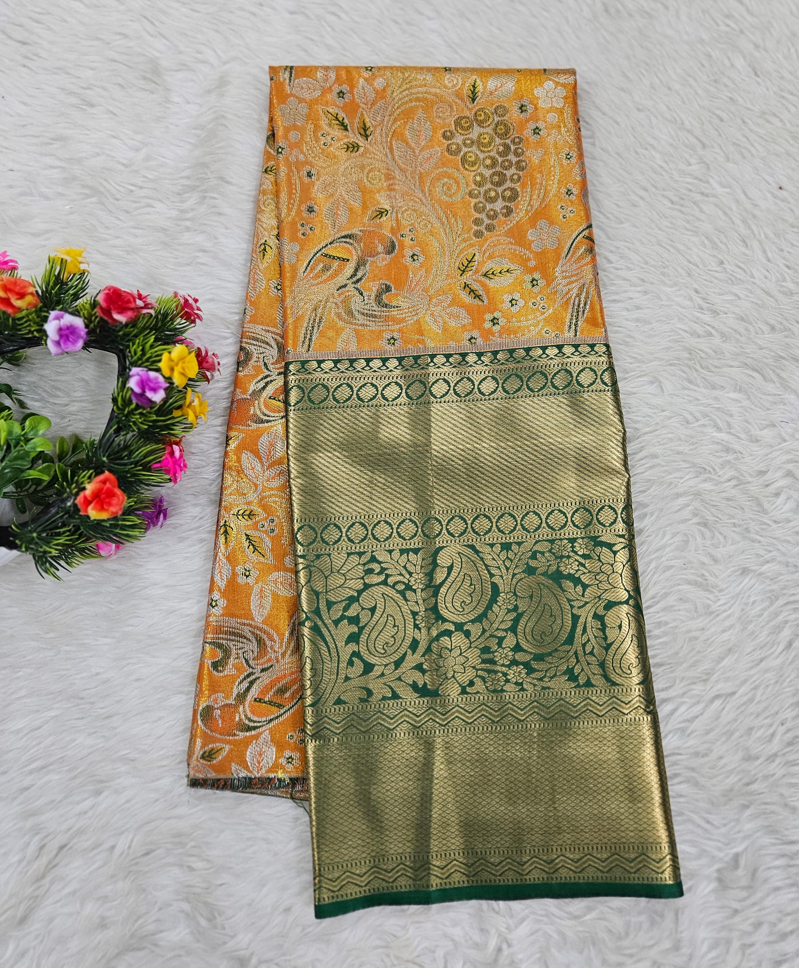 (5–10 Year) Lehenga – Unstitched (Blouse + Material)