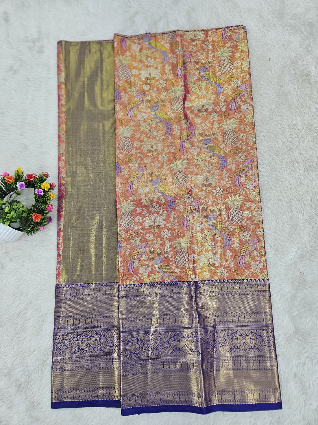 (5–10 Year) Lehenga – Unstitched (Blouse + Material)