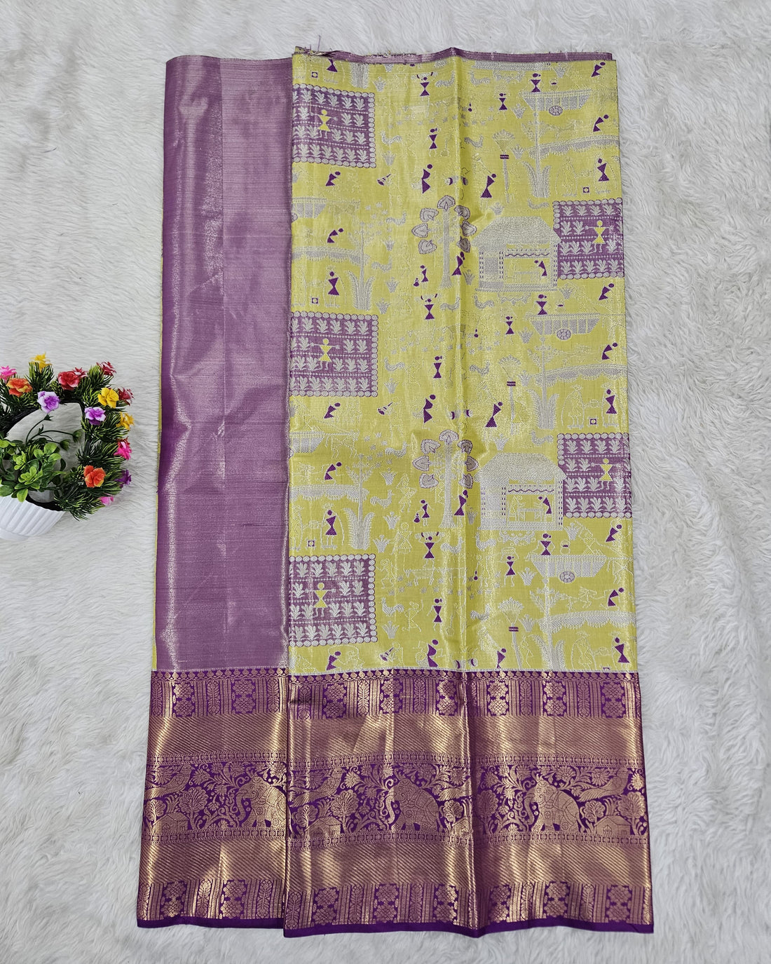 (5–10 Year) Lehenga – Unstitched (Blouse + Material)