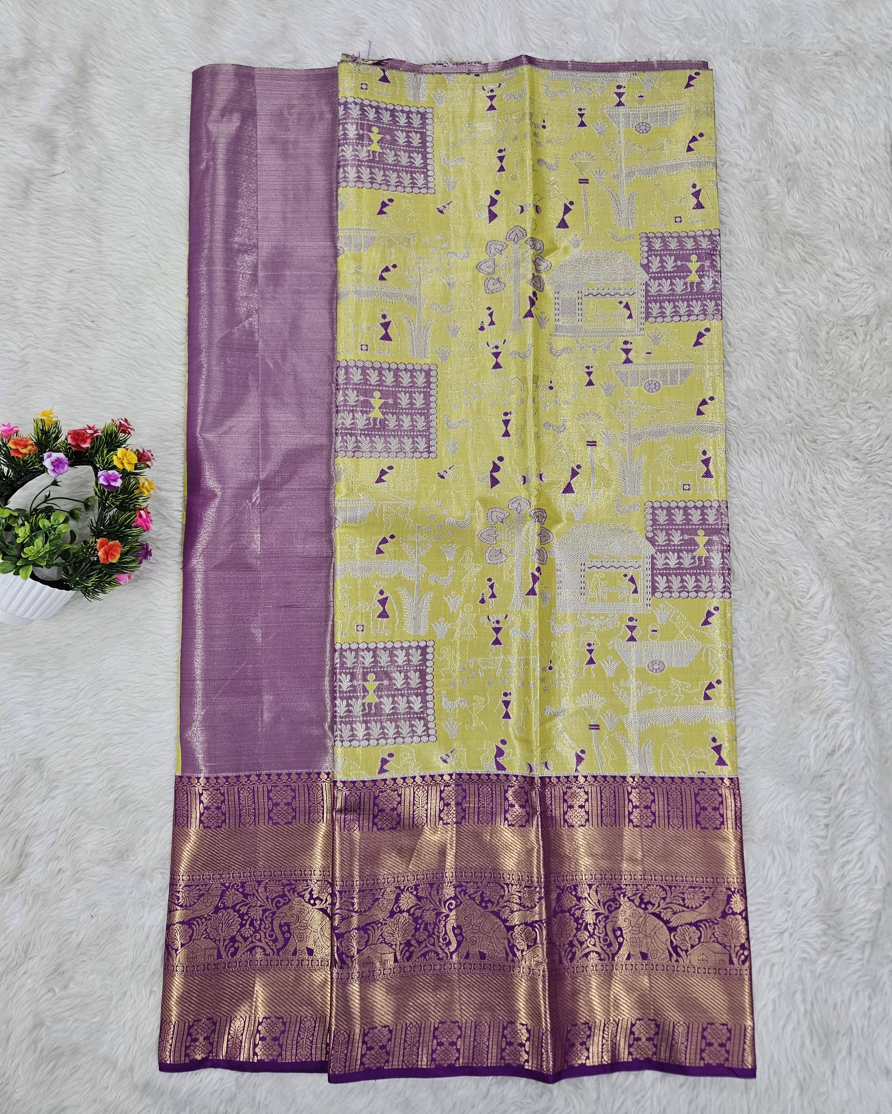 (5–10 Year) Lehenga – Unstitched (Blouse + Material)