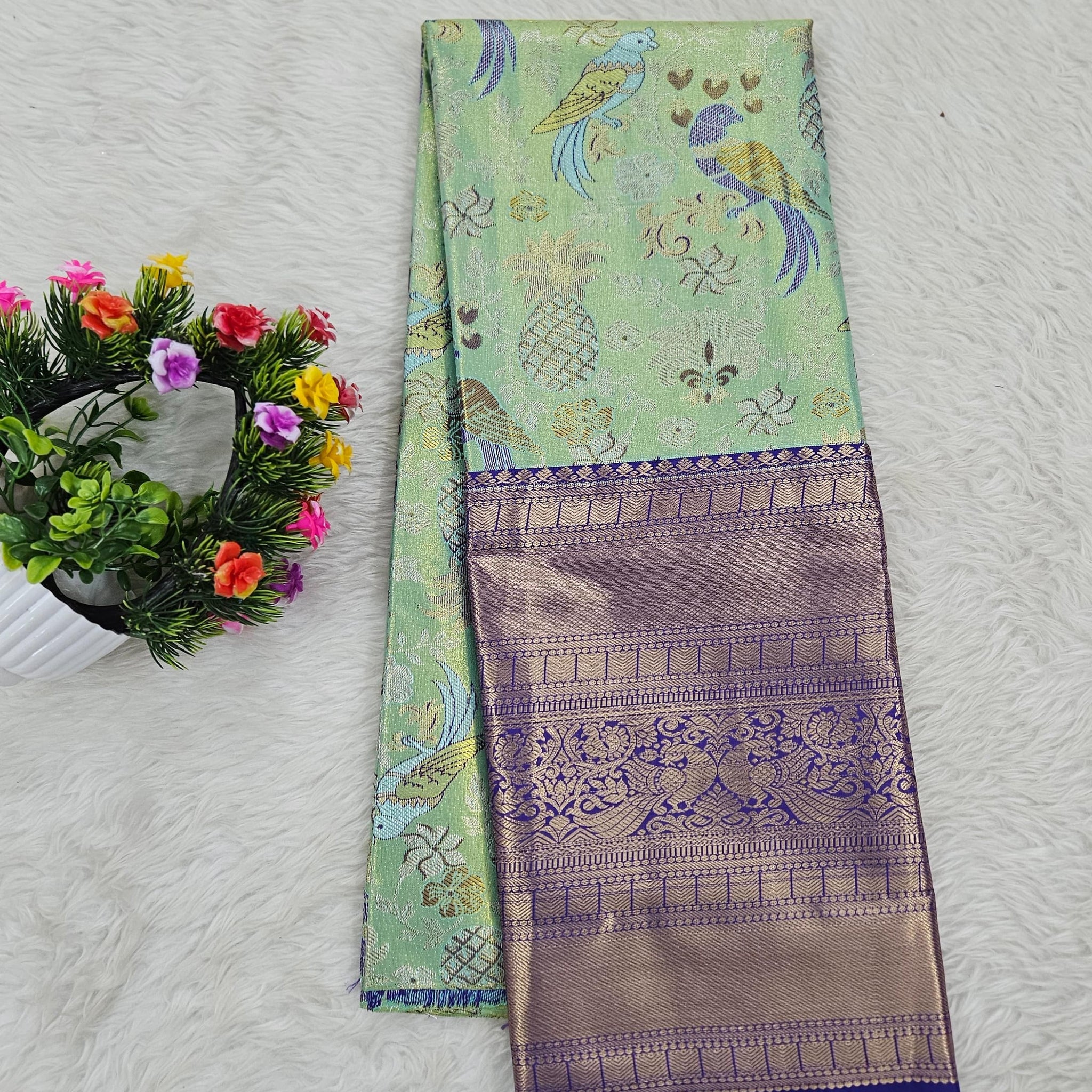 (5–10 Year) Lehenga – Unstitched (Blouse + Material)