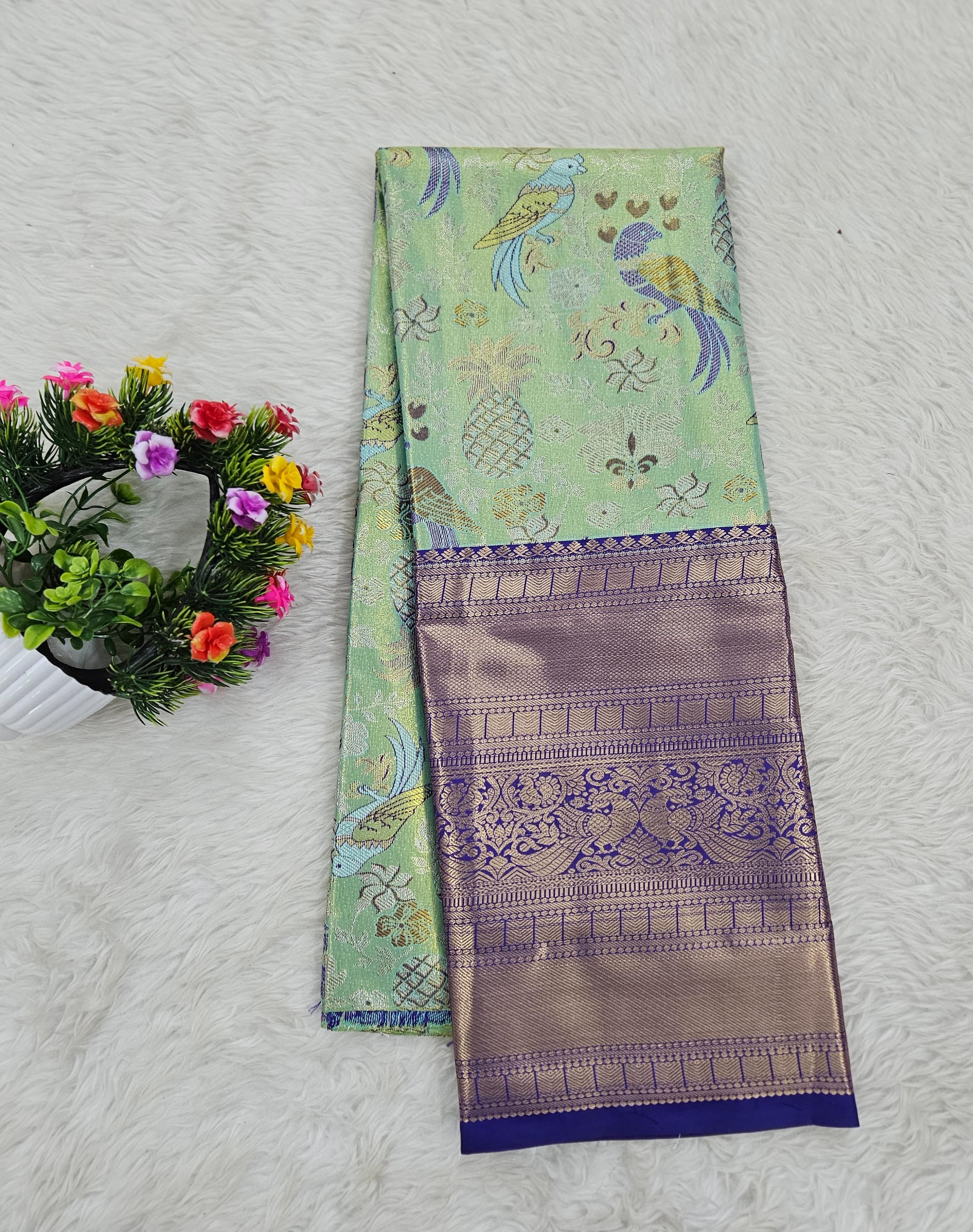 (5–10 Year) Lehenga – Unstitched (Blouse + Material)