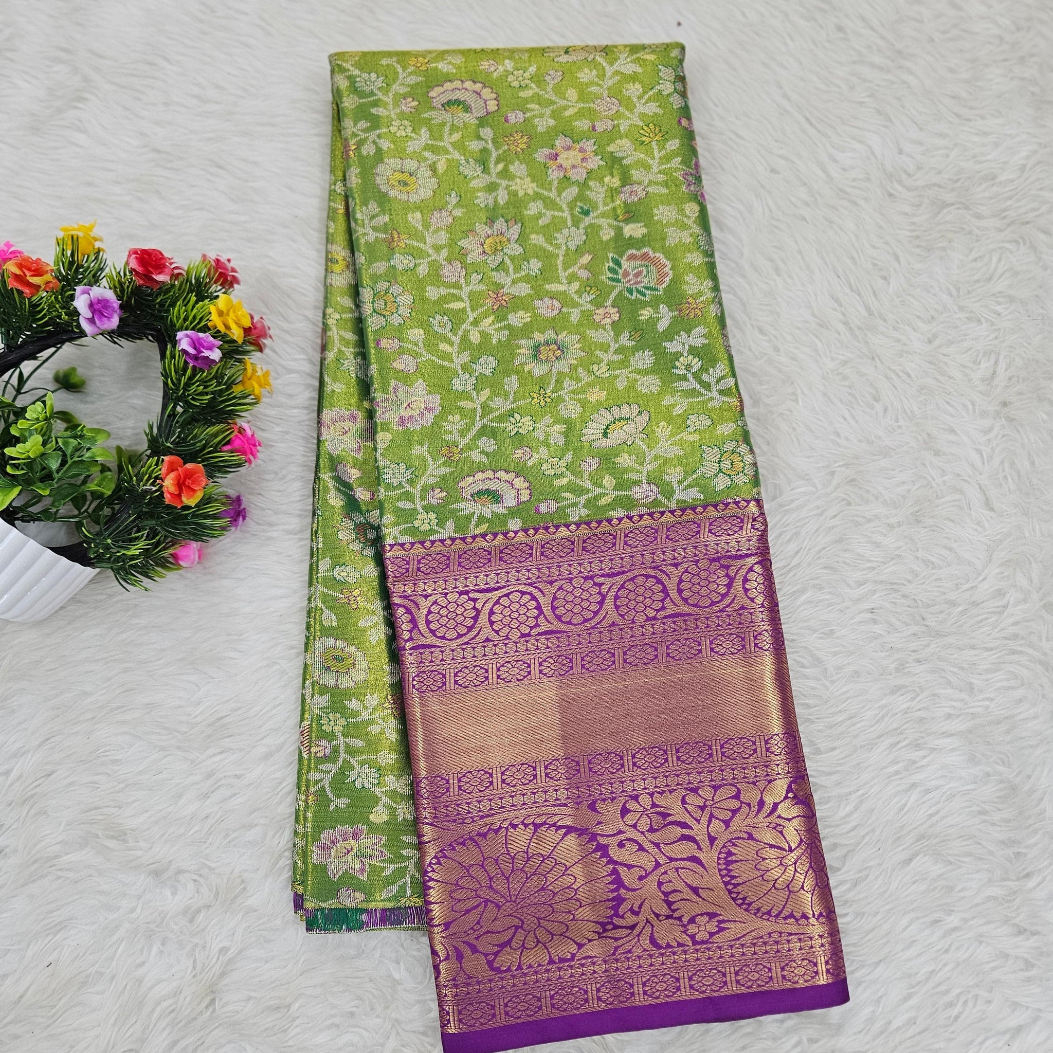 (5–10 Year) Lehenga – Unstitched (Blouse + Material)