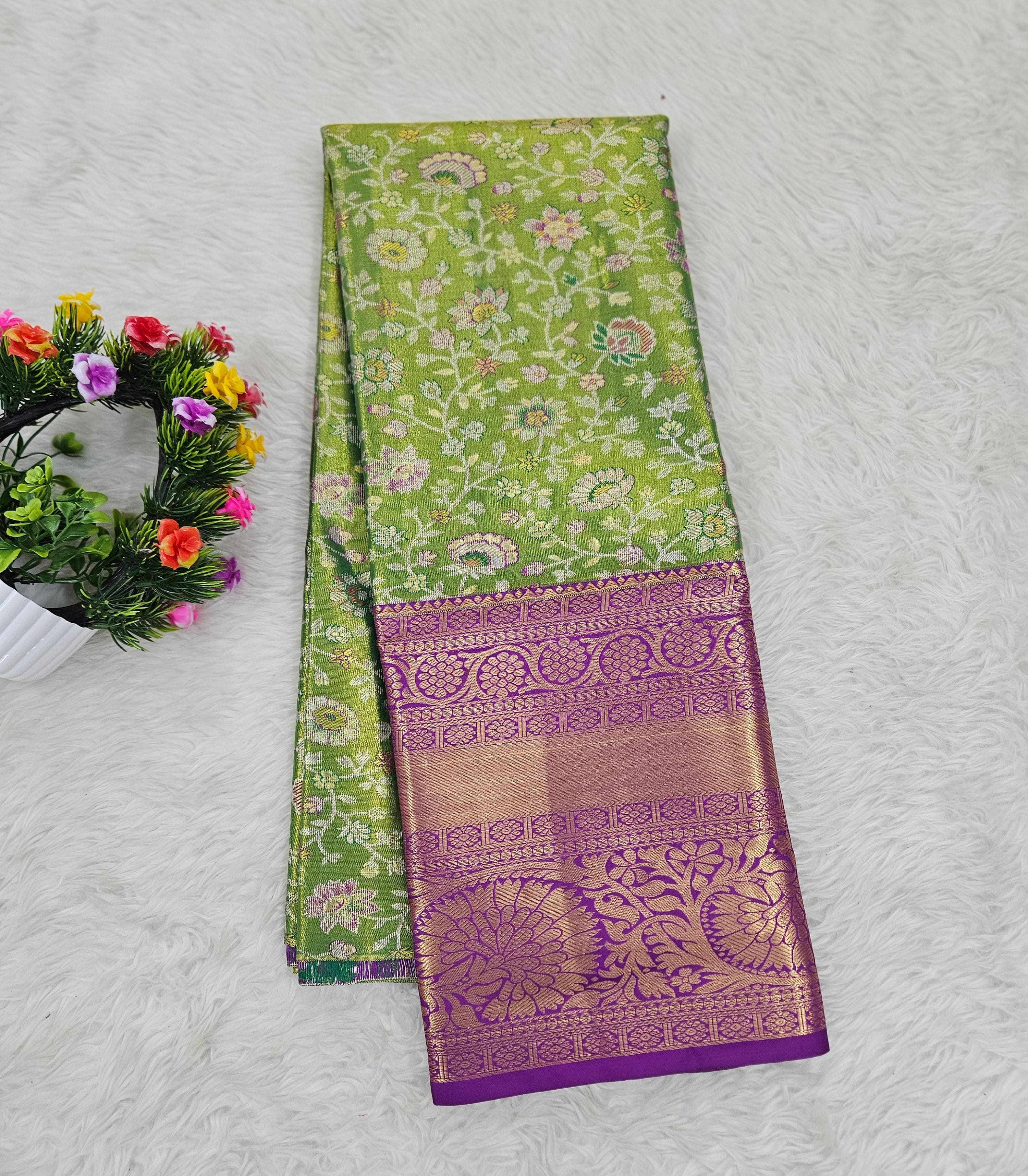 (5–10 Year) Lehenga – Unstitched (Blouse + Material)