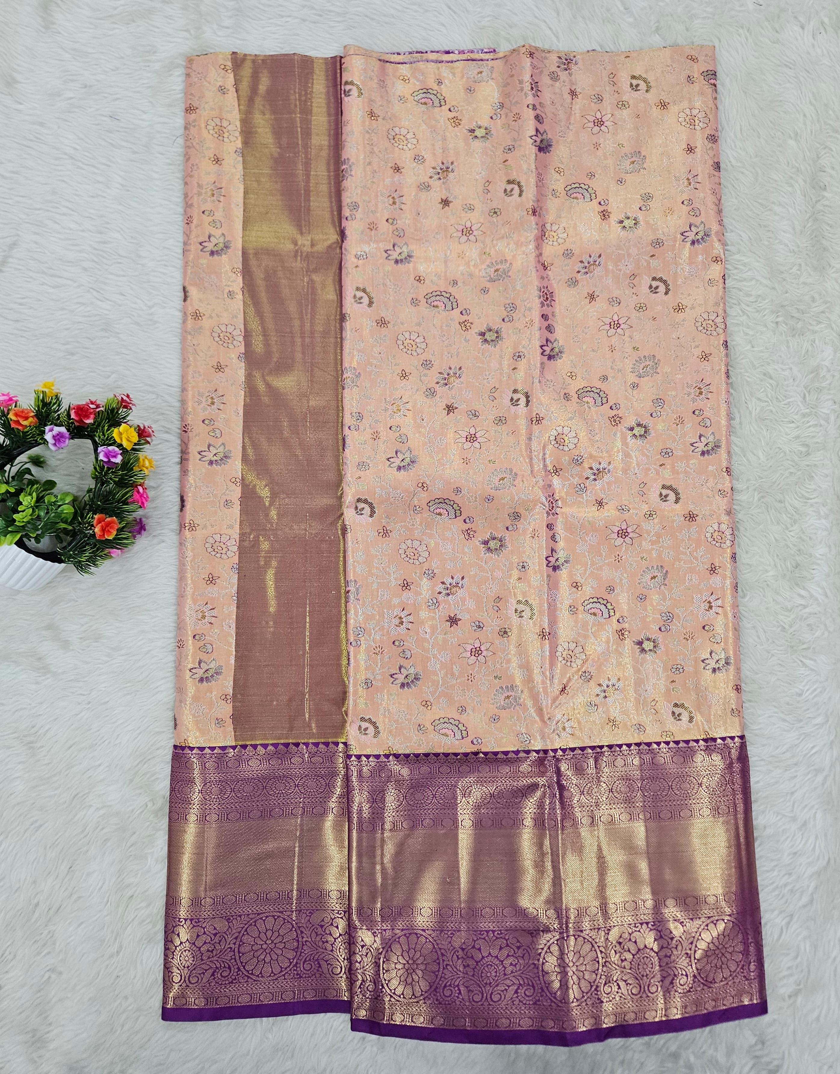 (5–10 Year) Lehenga – Unstitched (Blouse + Material)