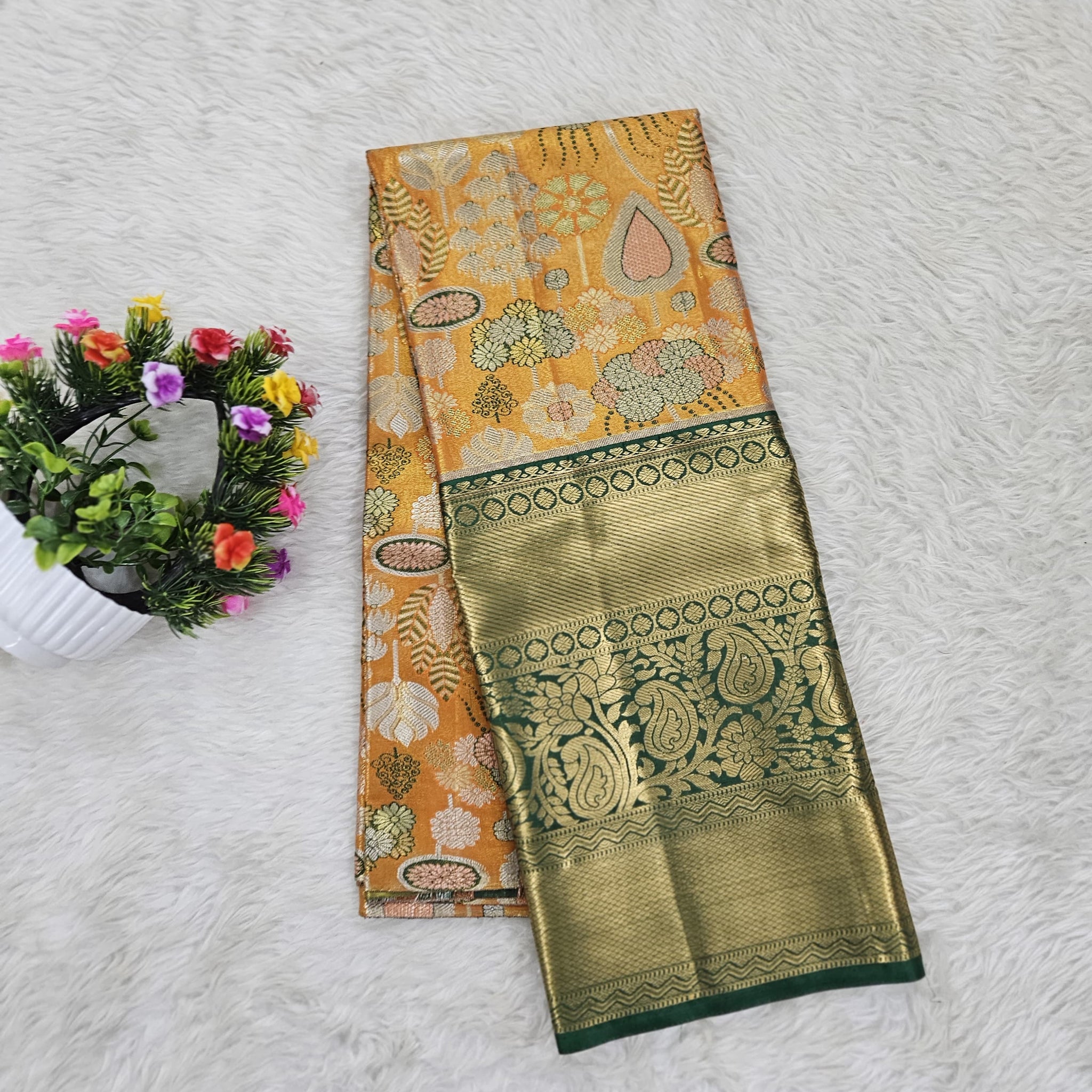 (5–10 Year) Lehenga – Unstitched (Blouse + Material)