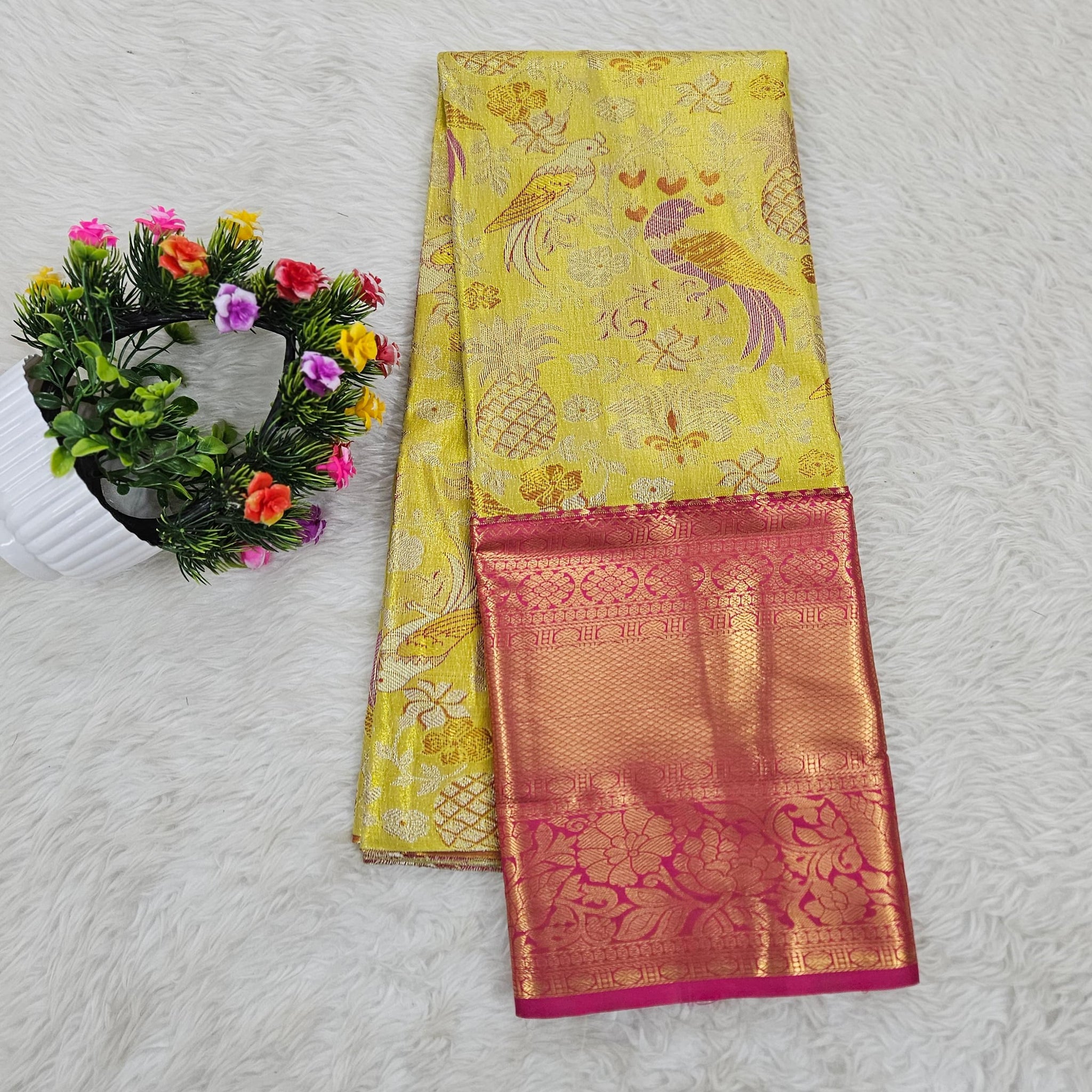 (5–10 Year) Lehenga – Unstitched (Blouse + Material)