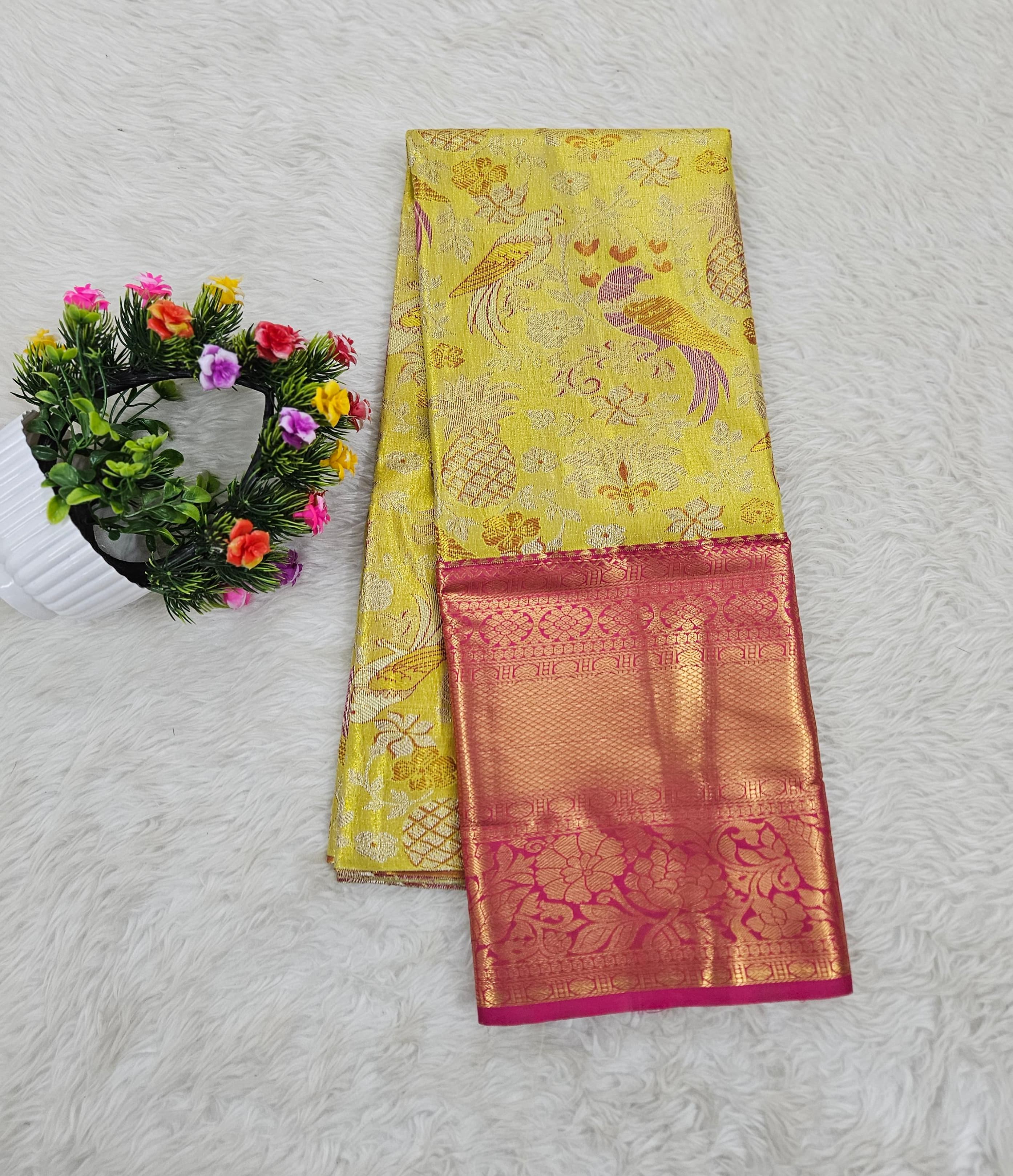 (5–10 Year) Lehenga – Unstitched (Blouse + Material)