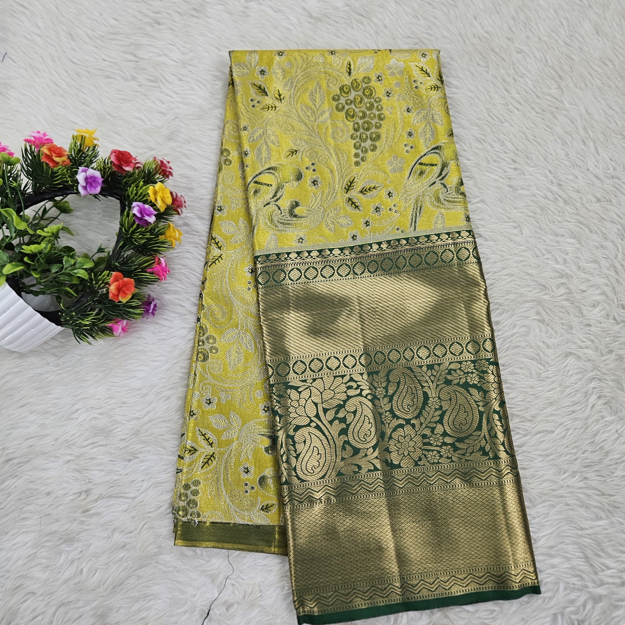 (5–10 Year) Lehenga – Unstitched (Blouse + Material)