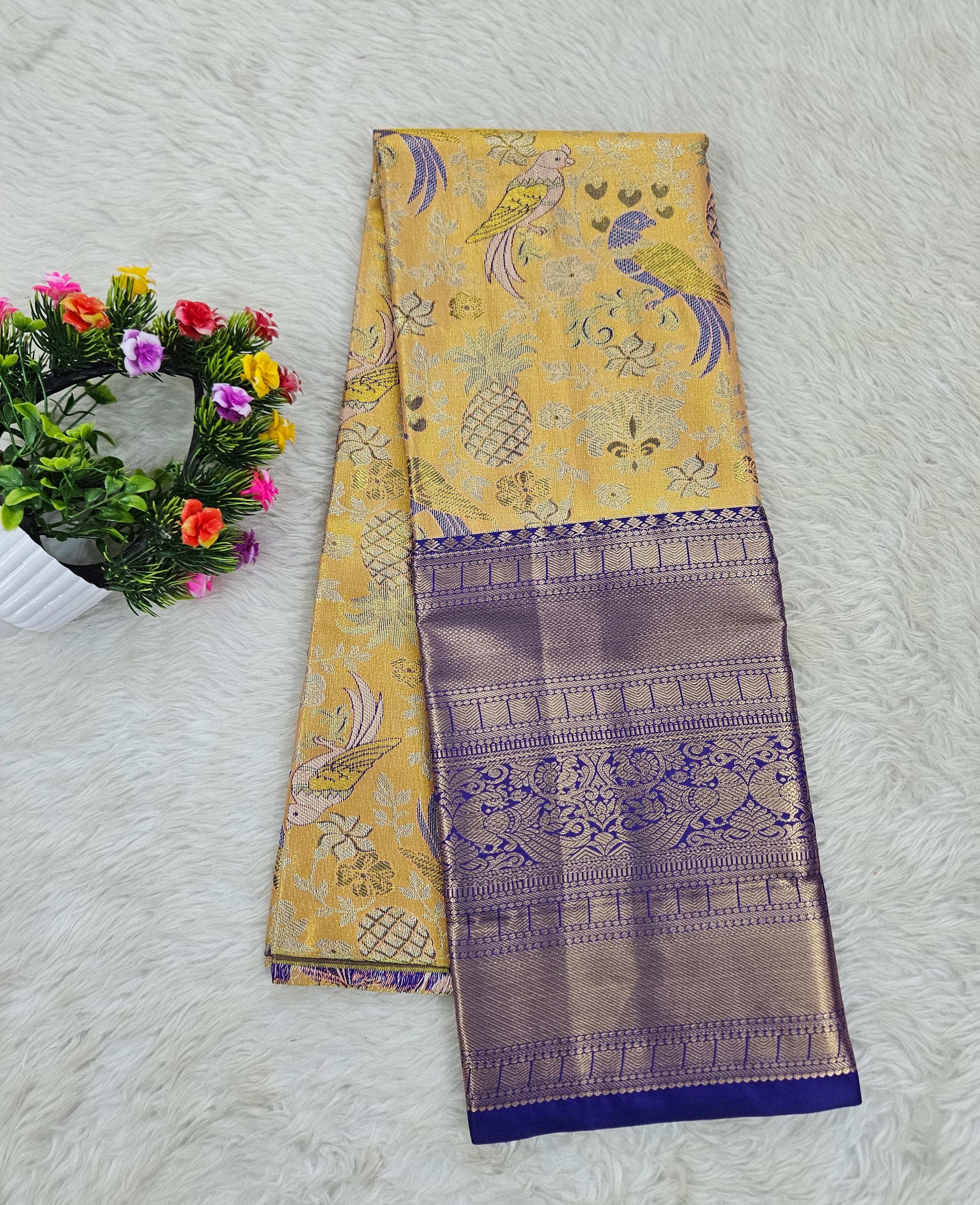 (5–10 Year) Lehenga – Unstitched (Blouse + Material)