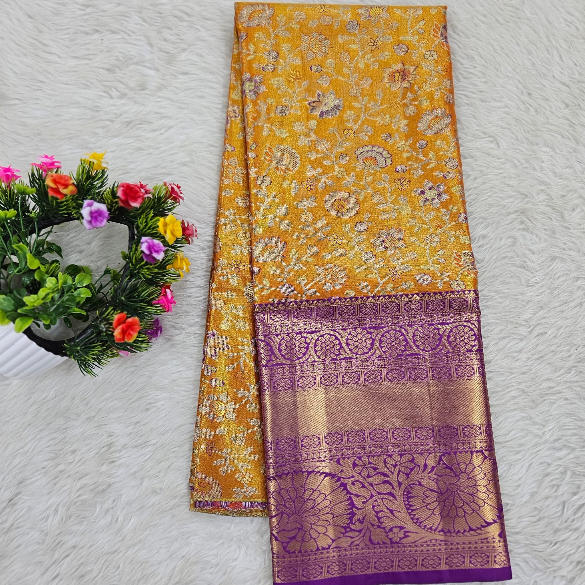 (5–10 Year) Lehenga – Unstitched (Blouse + Material)