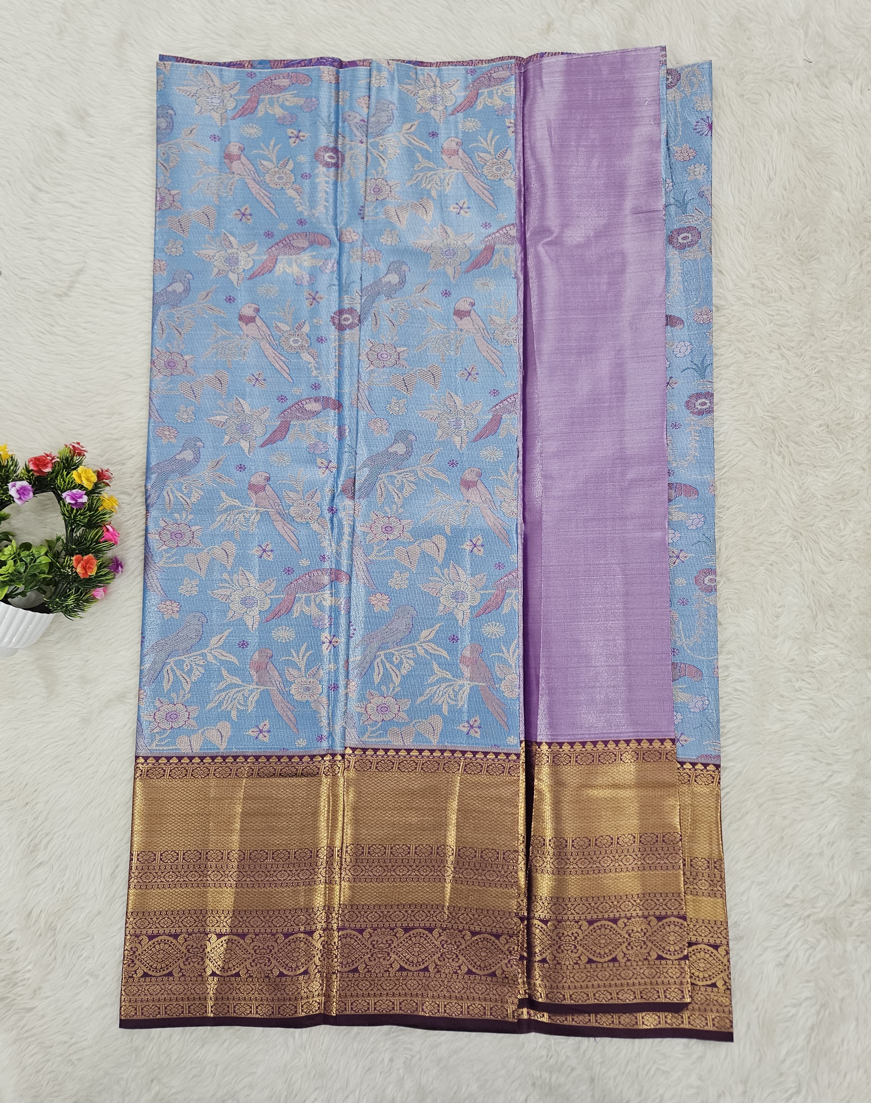 (5–10 Year) Lehenga – Unstitched (Blouse + Material)