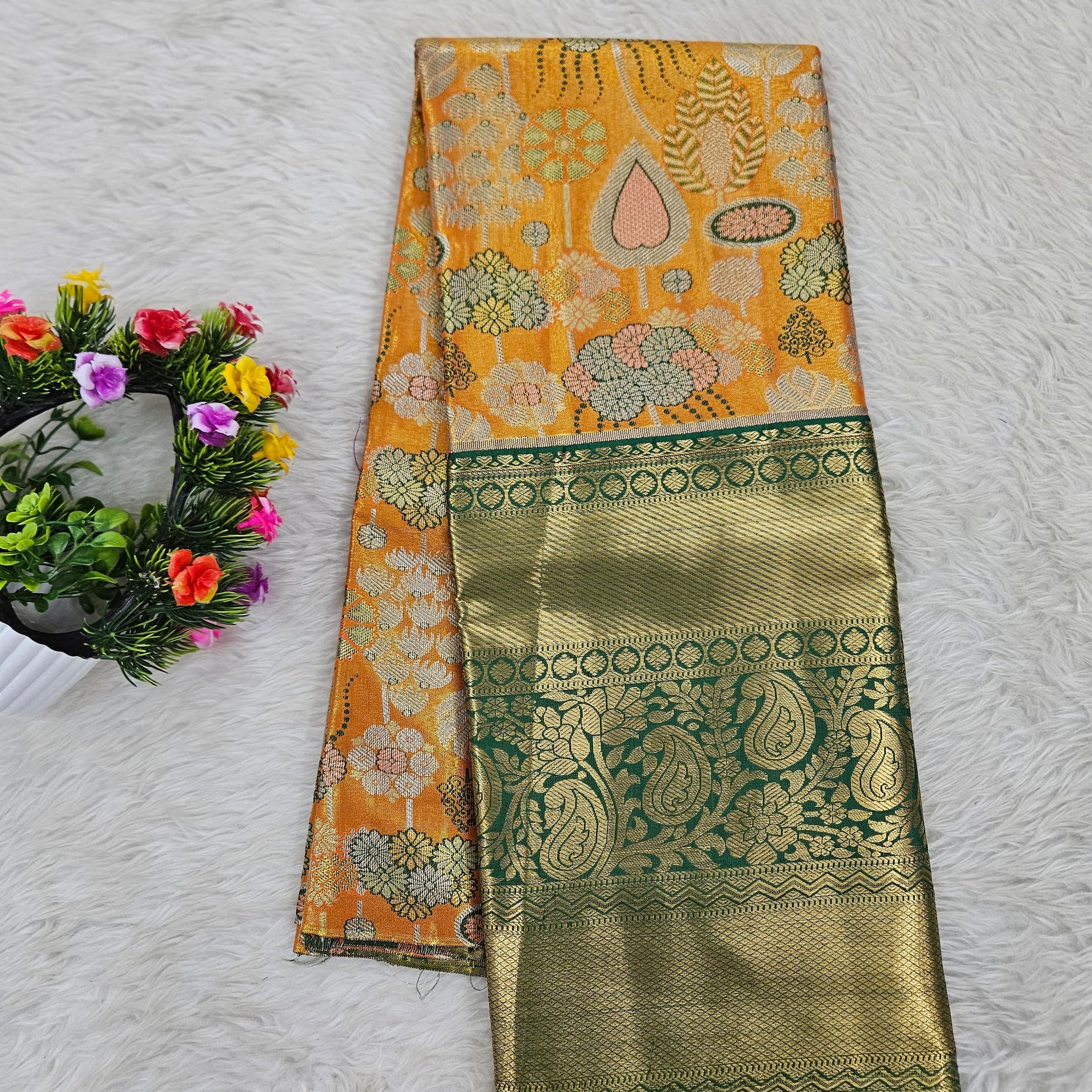 (5–10 Year) Lehenga – Unstitched (Blouse + Material)