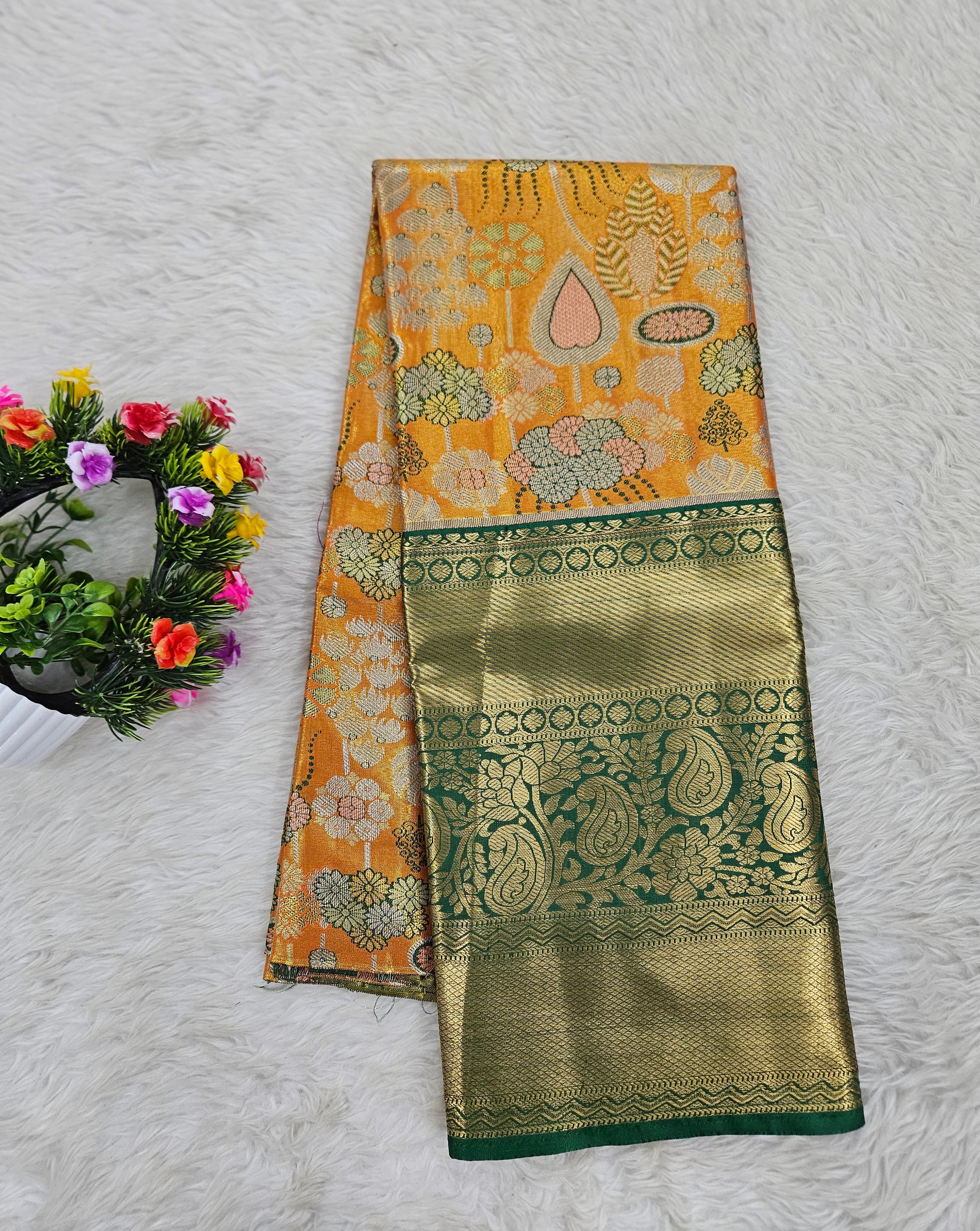 (5–10 Year) Lehenga – Unstitched (Blouse + Material)