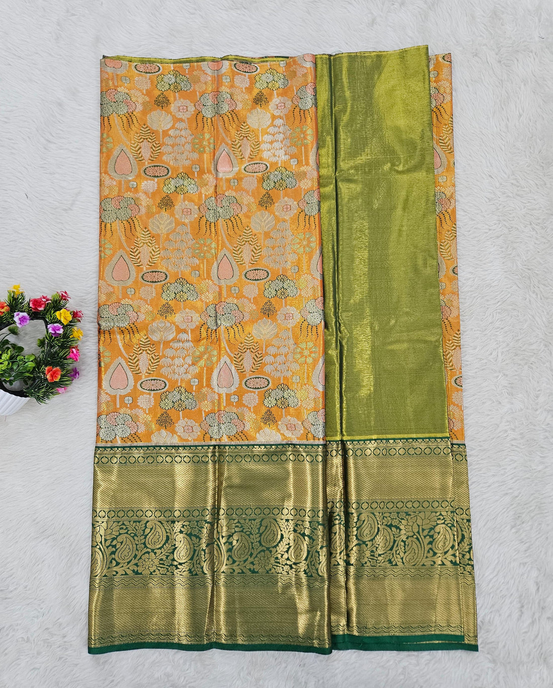 (5–10 Year) Lehenga – Unstitched (Blouse + Material)