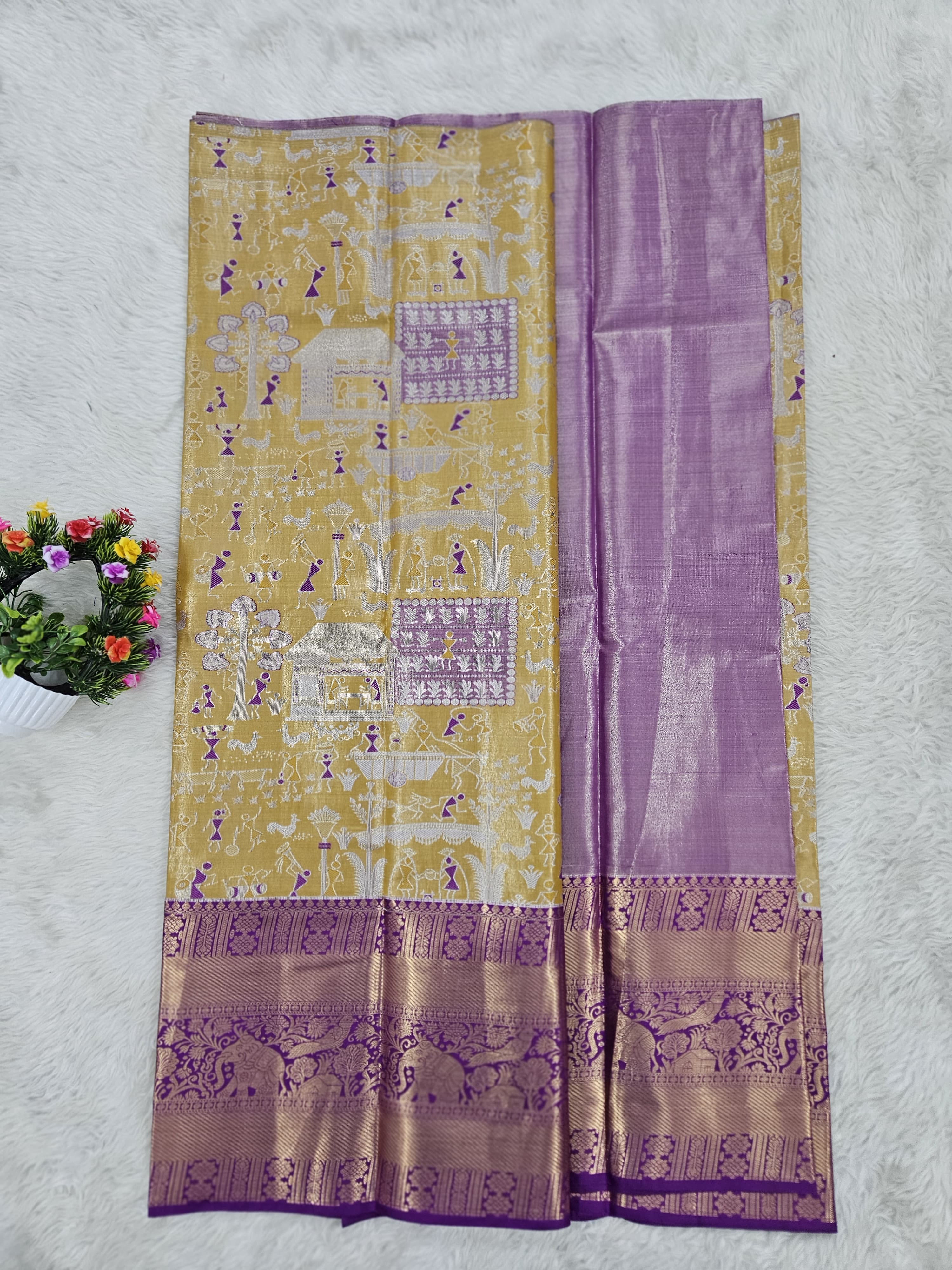 (5–10 Year) Lehenga – Unstitched (Blouse + Material)