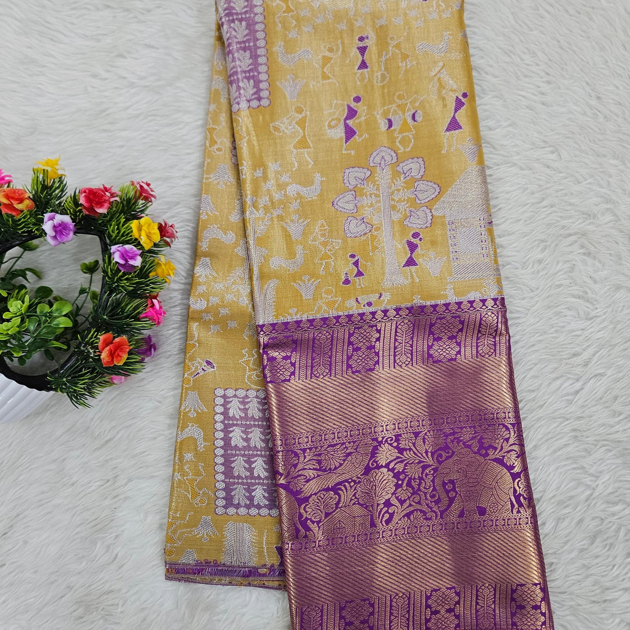 (5–10 Year) Lehenga – Unstitched (Blouse + Material)