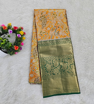 (5–10 Year) Lehenga – Unstitched (Blouse + Material)