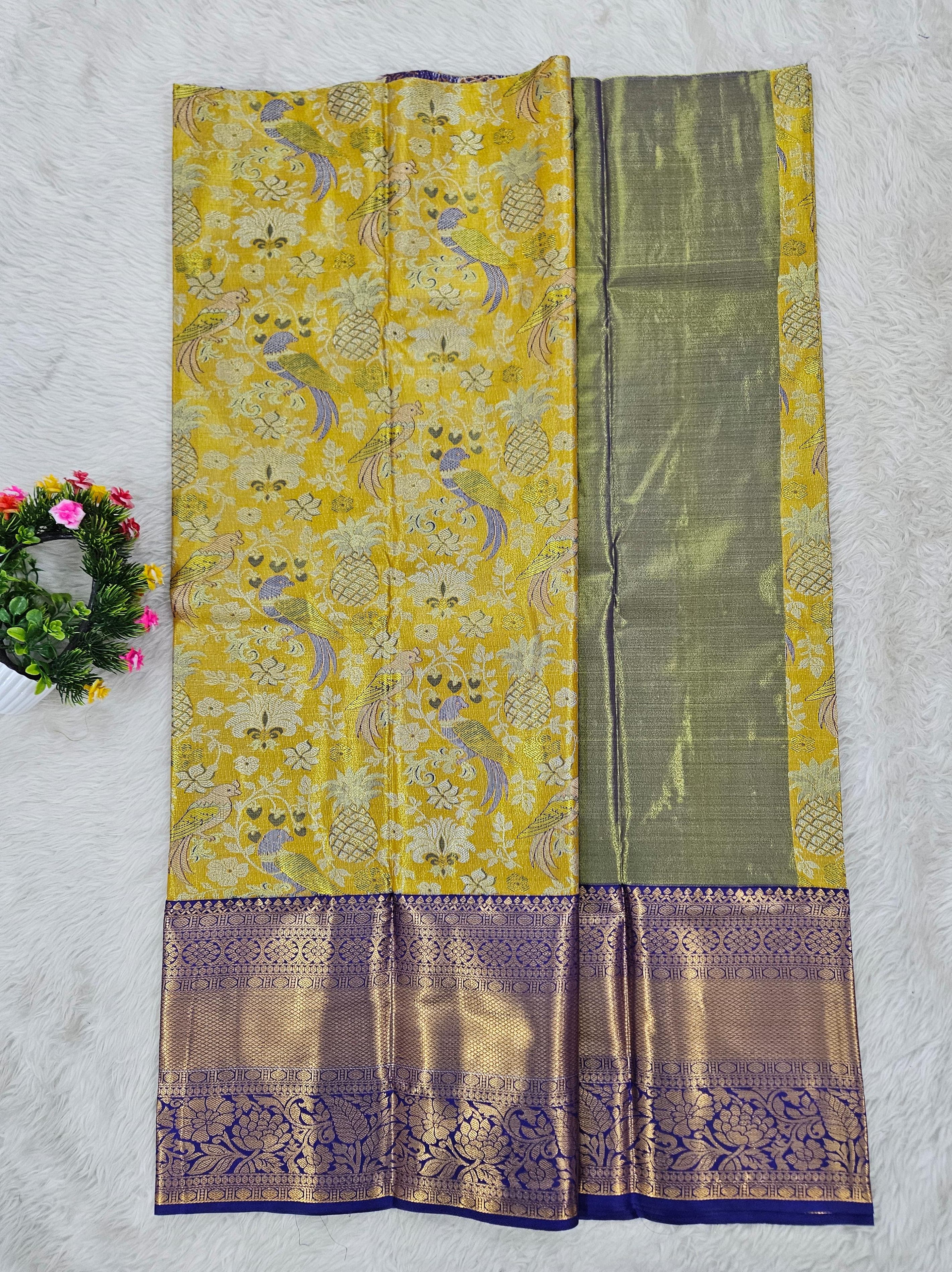 (5–10 Year) Lehenga – Unstitched (Blouse + Material)