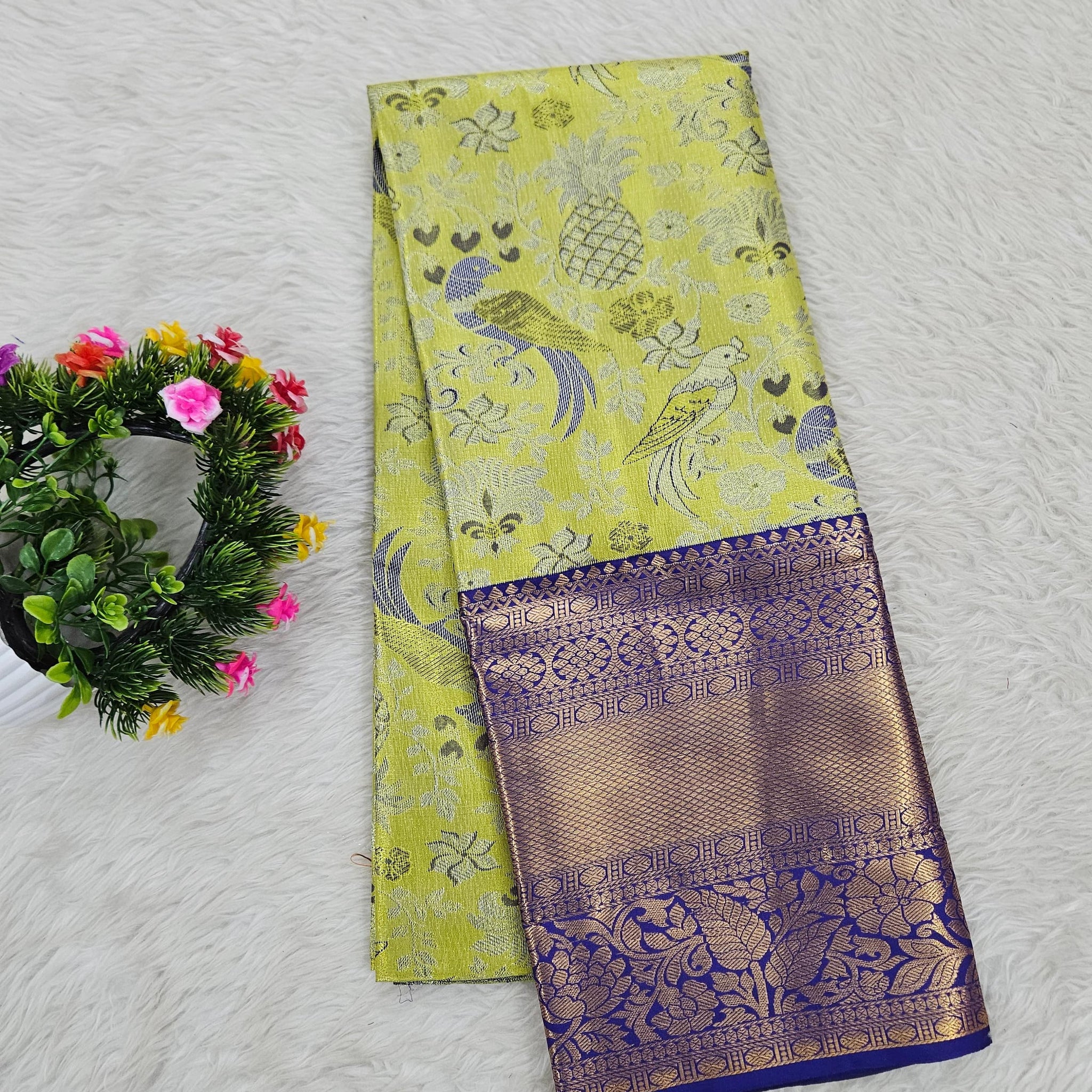 (5–10 Year) Lehenga – Unstitched (Blouse + Material)