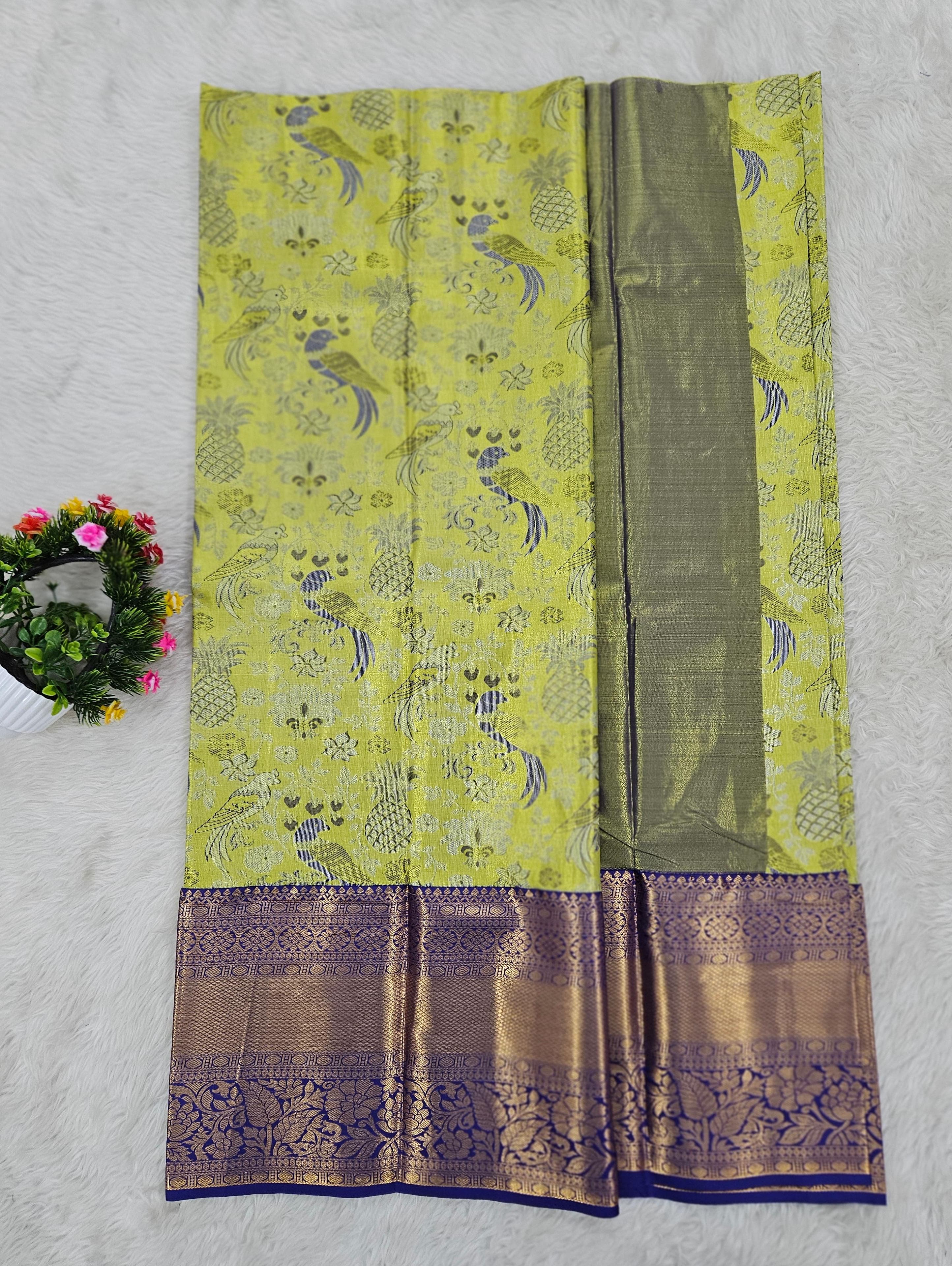 (5–10 Year) Lehenga – Unstitched (Blouse + Material)