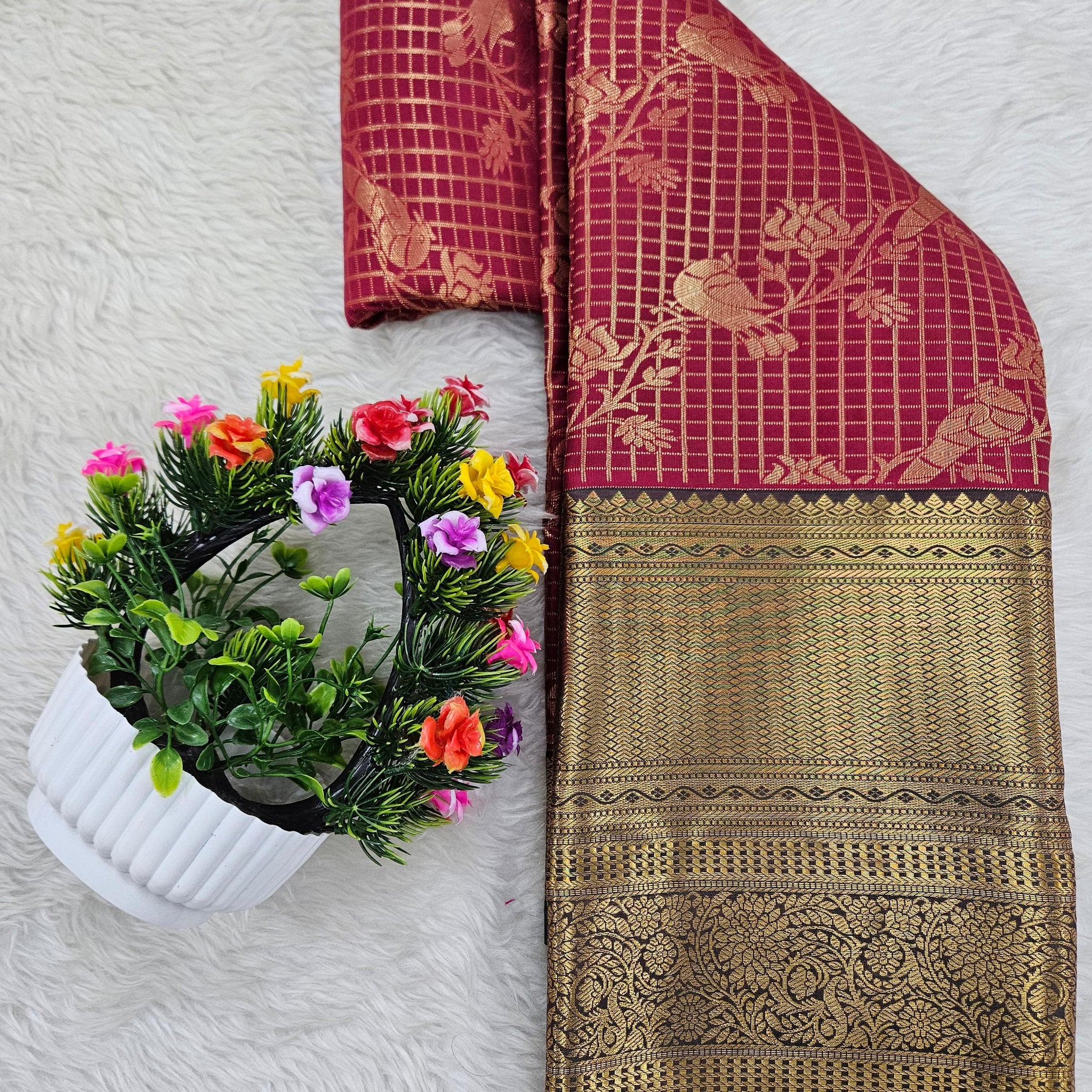 Semi kanchipattu saree