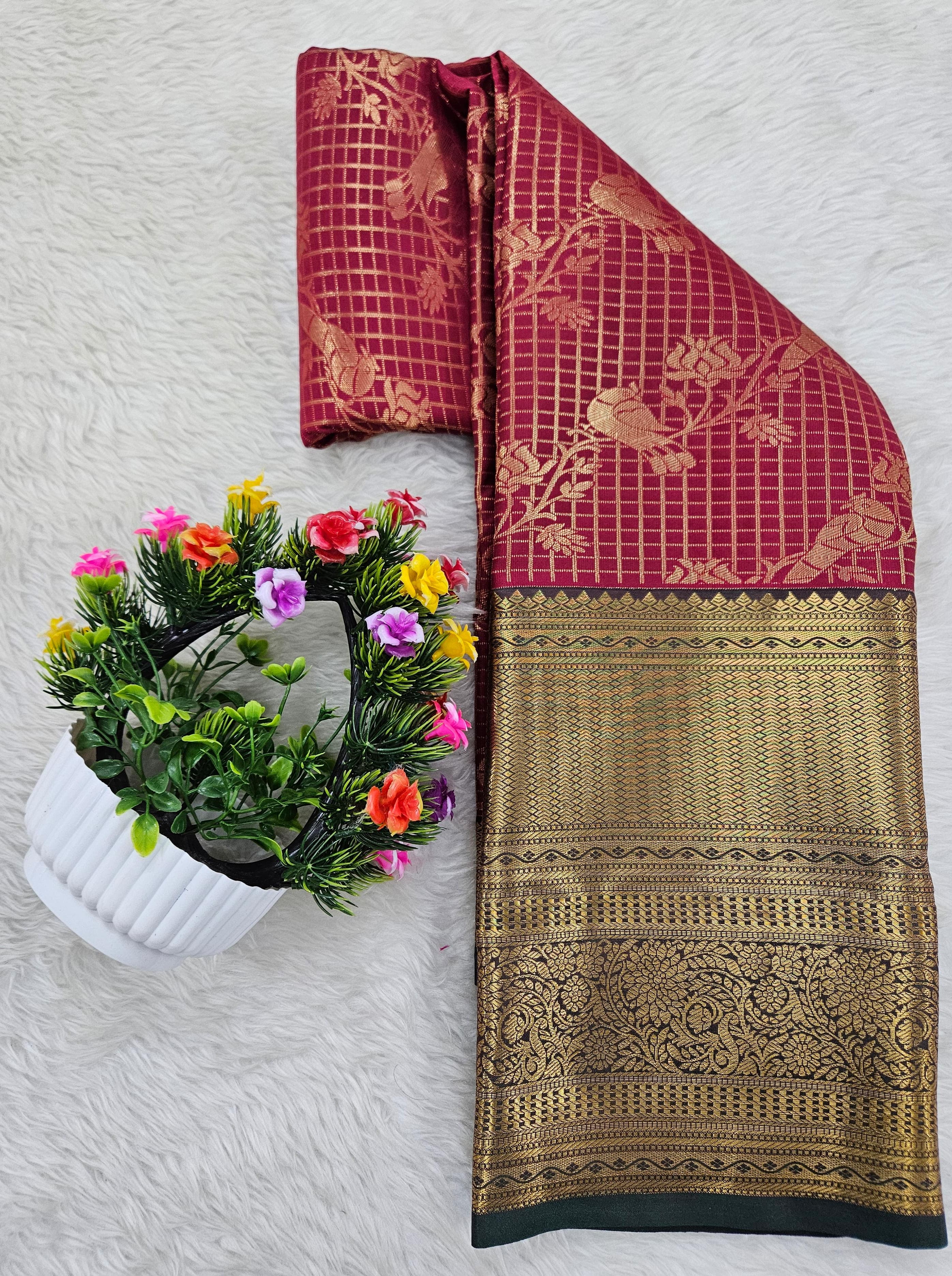 Semi kanchipattu saree