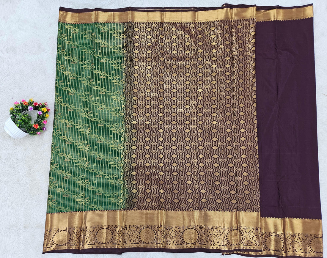 Semi kanchipattu saree