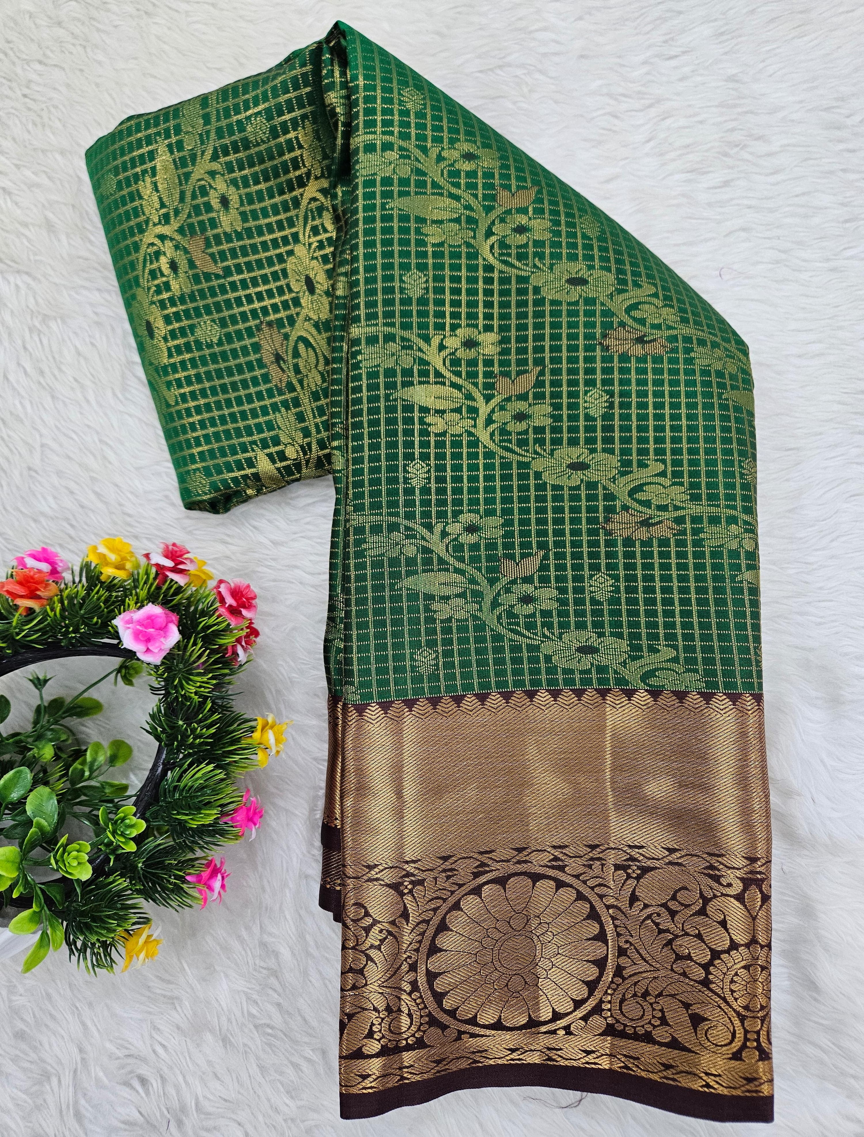 Semi kanchipattu saree