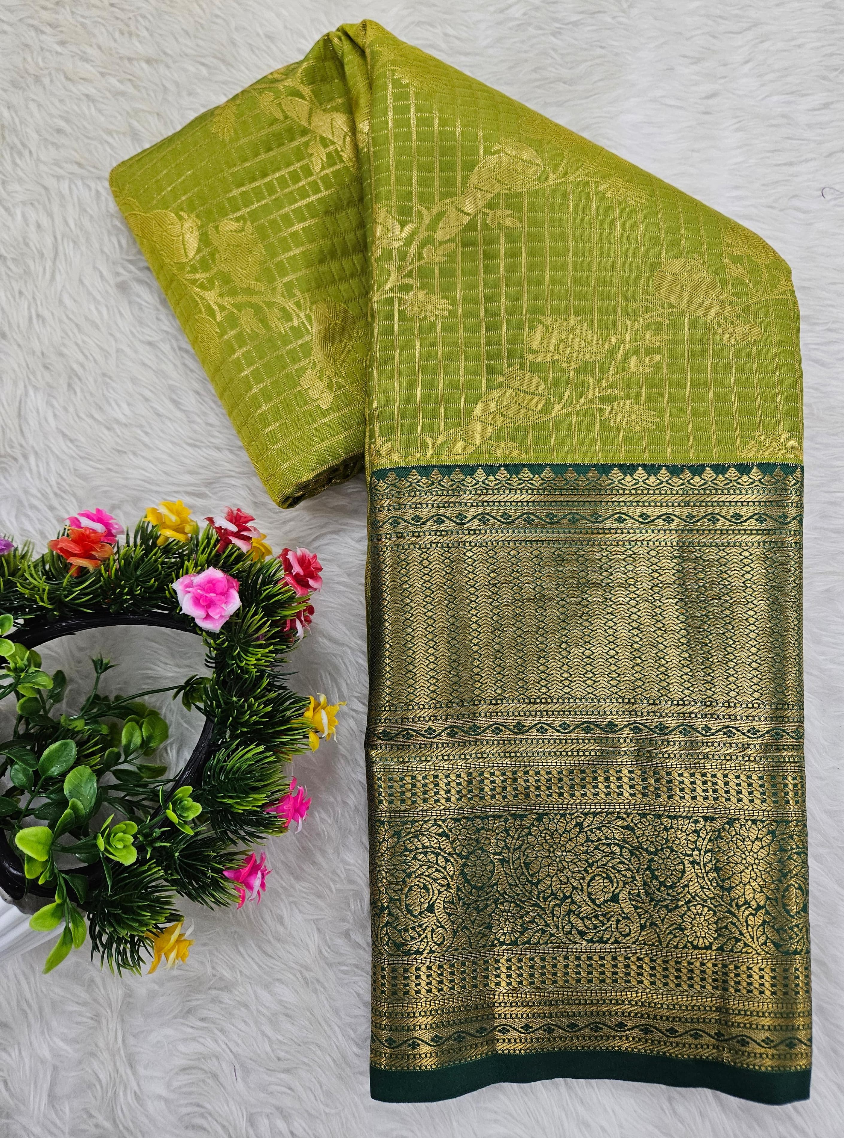 Semi kanchipattu saree