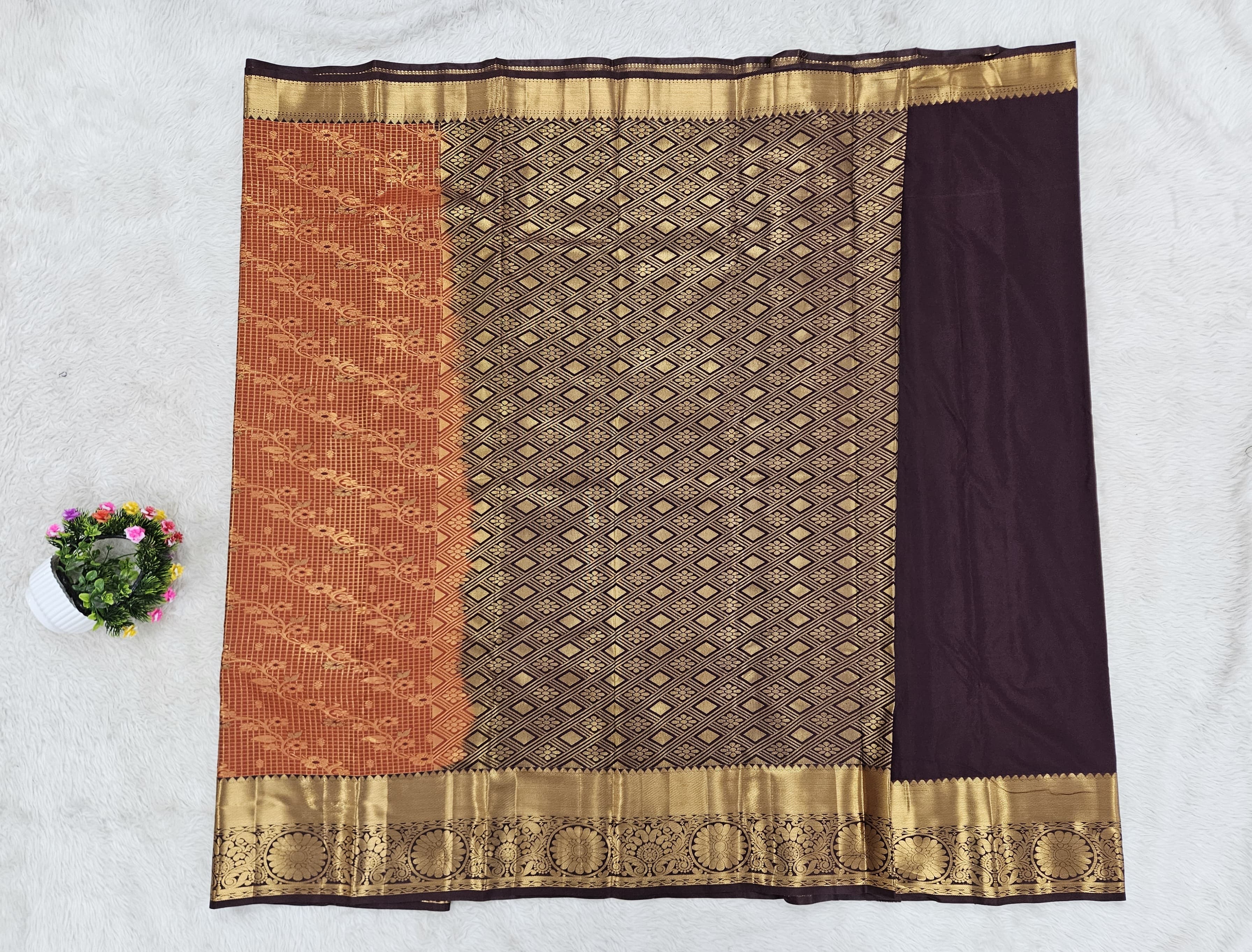 Semi kanchipattu saree
