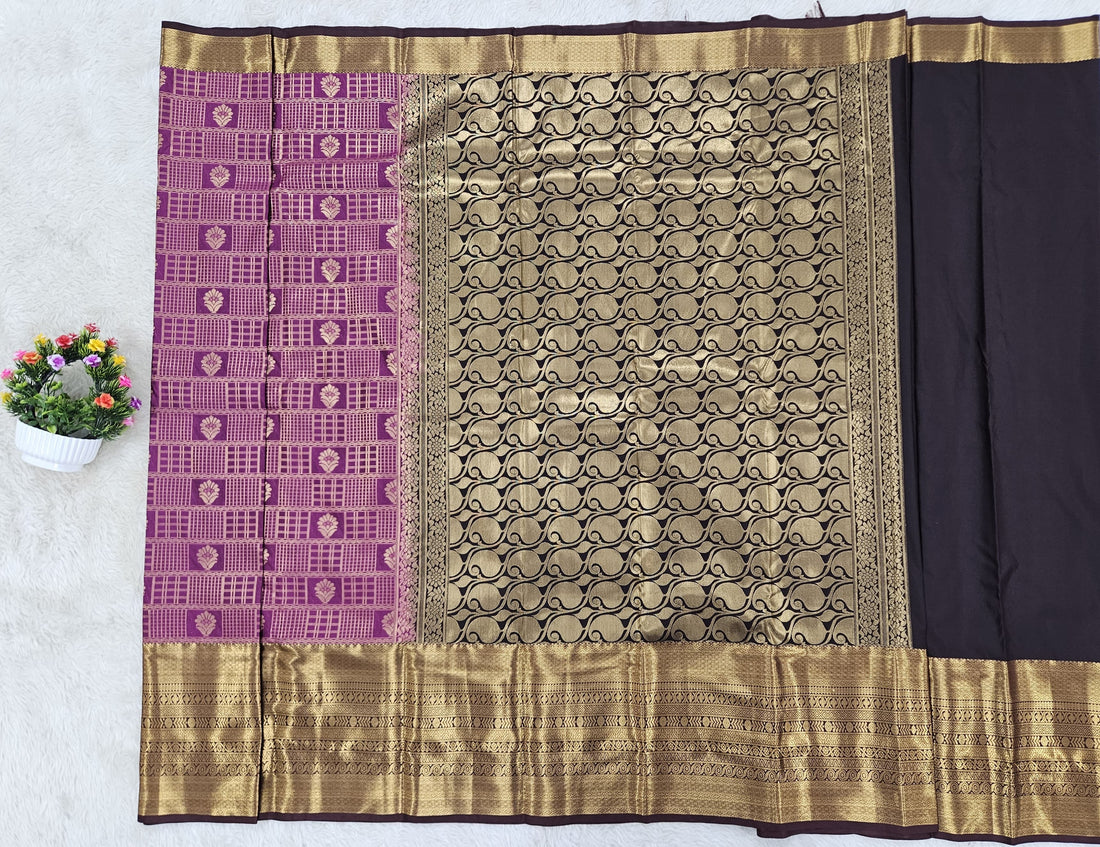 Semi kanchipattu saree