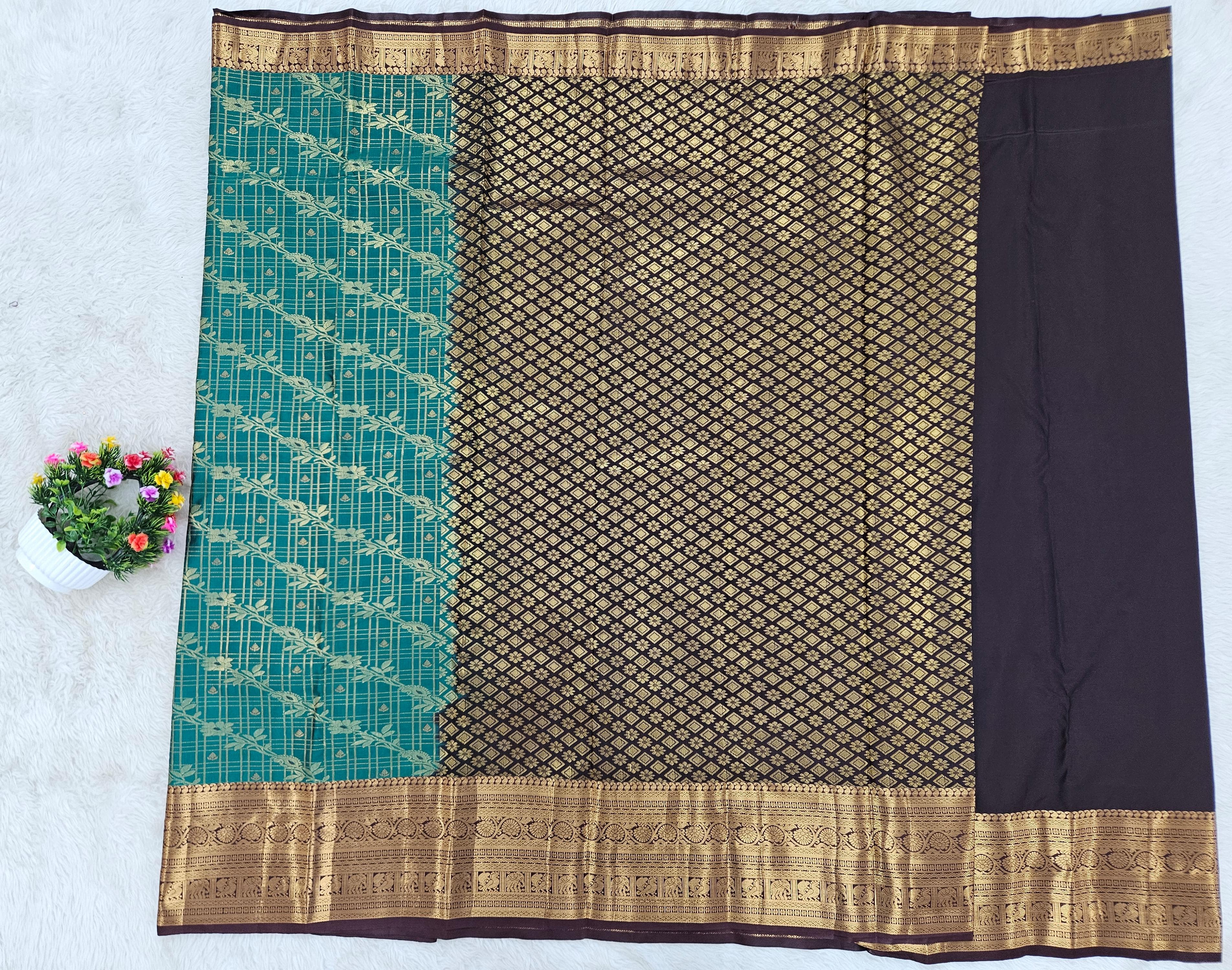 Semi kanchipattu saree