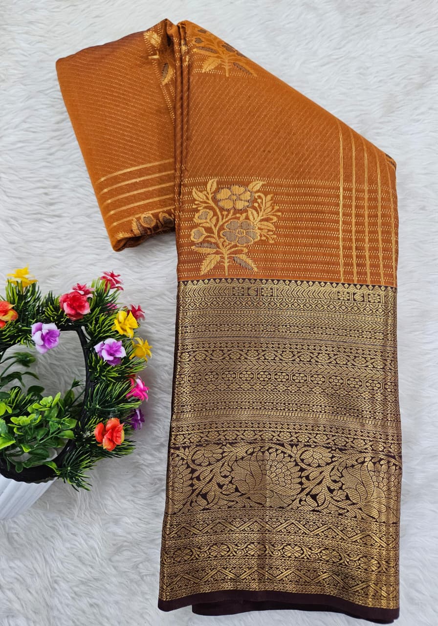 Semi kanchipattu saree