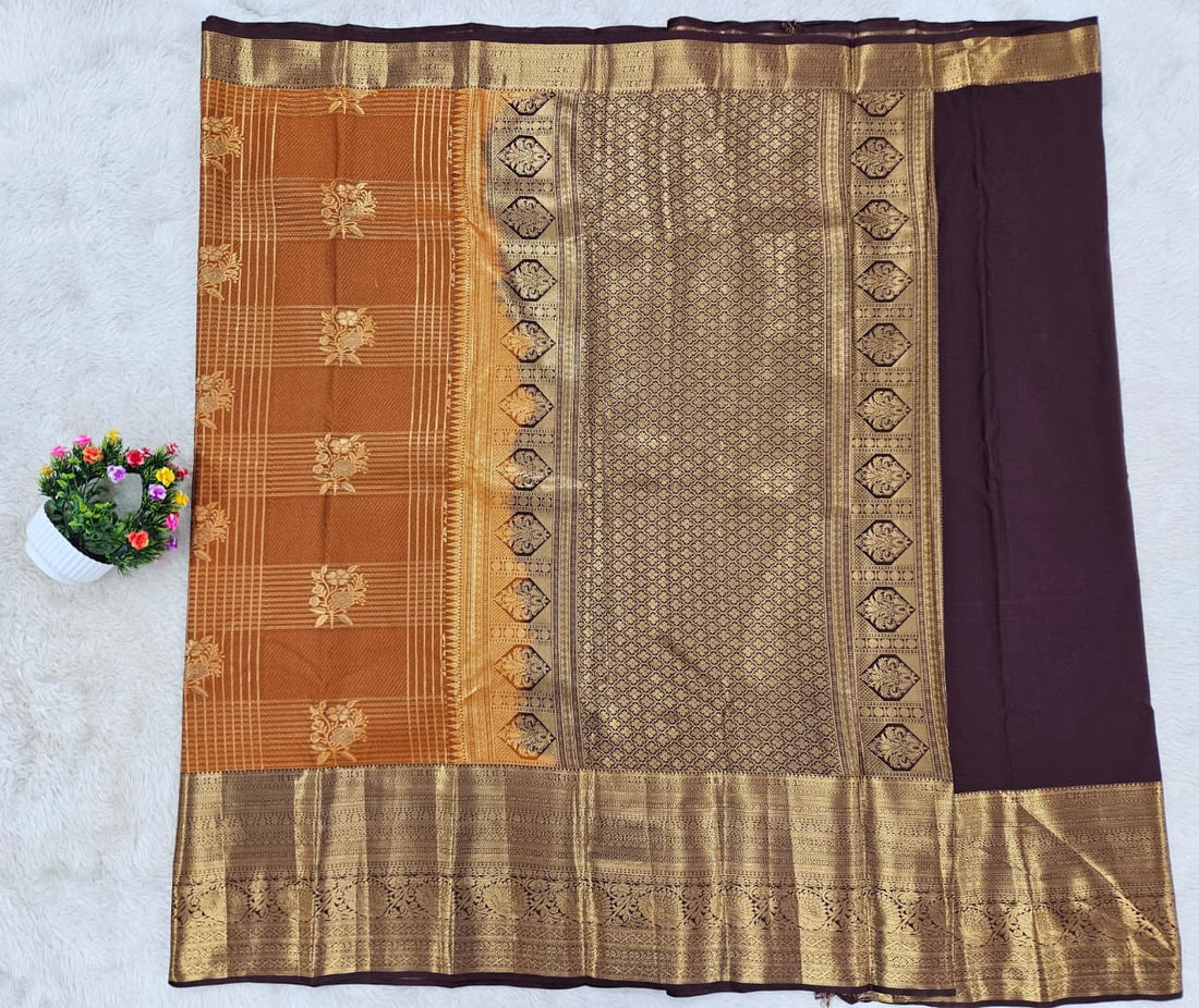 Semi kanchipattu saree