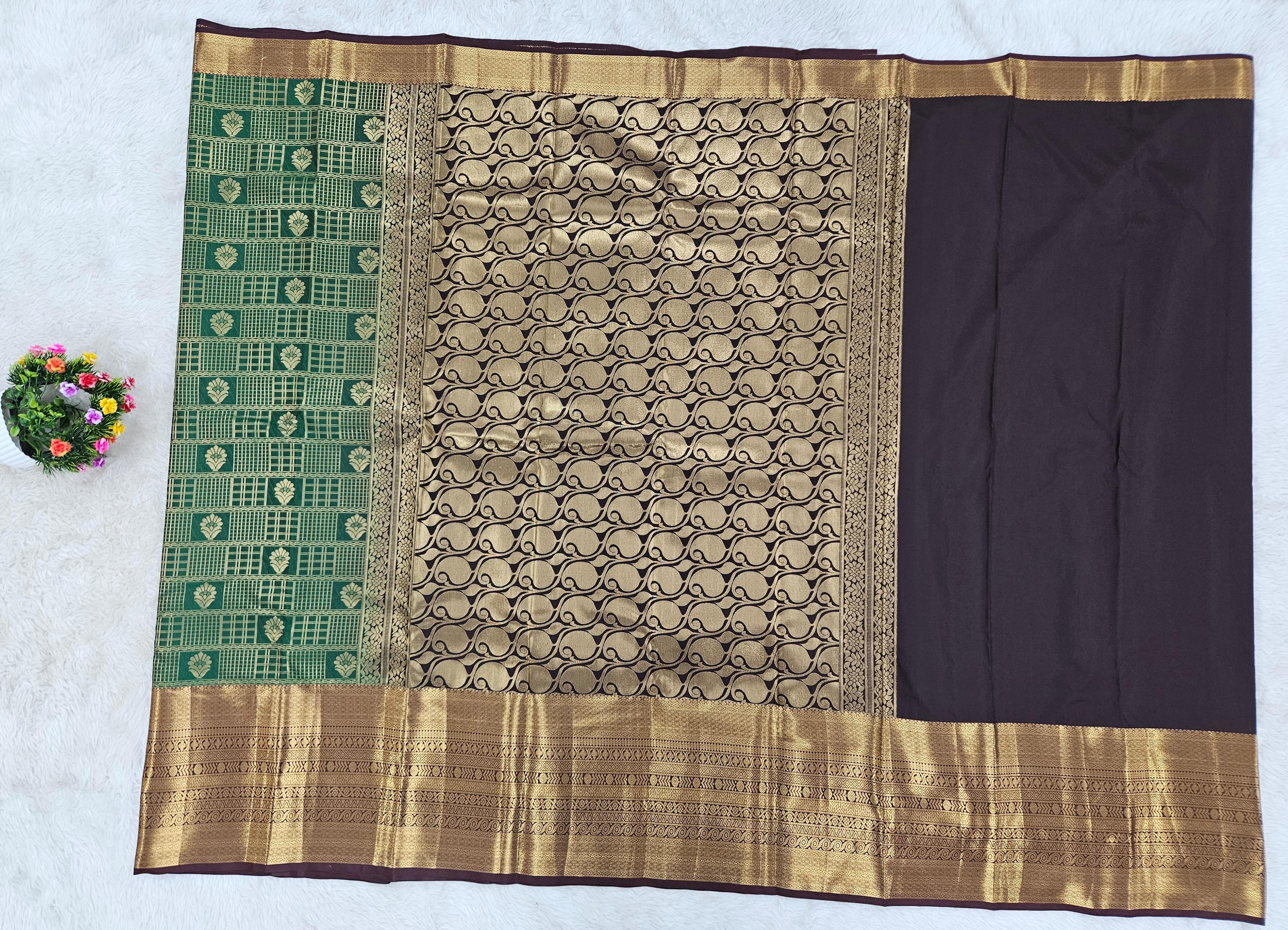 Semi kanchipattu saree