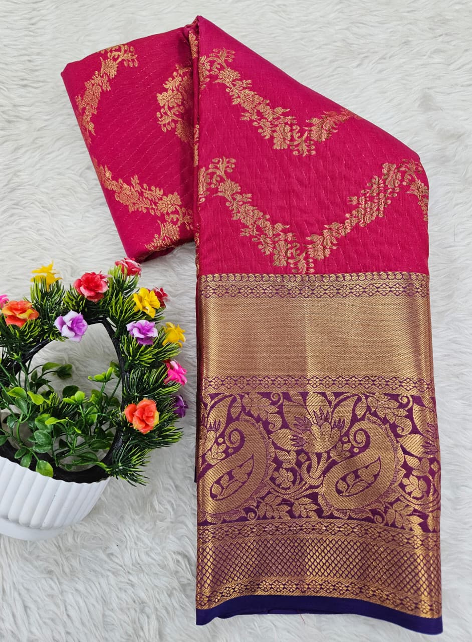 Semi kanchipattu saree