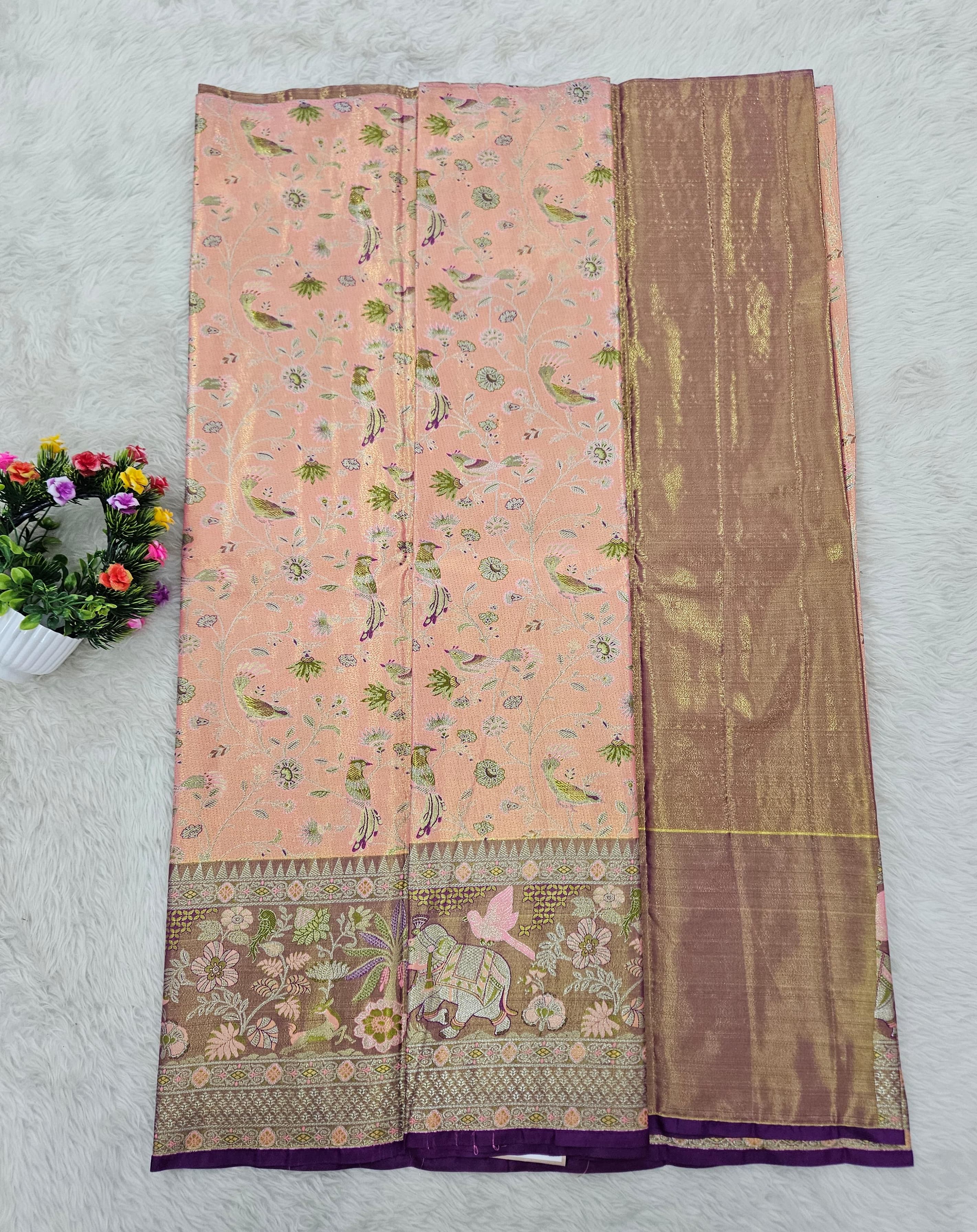 (5–10 Year) Lehenga – Unstitched (Blouse + Material)