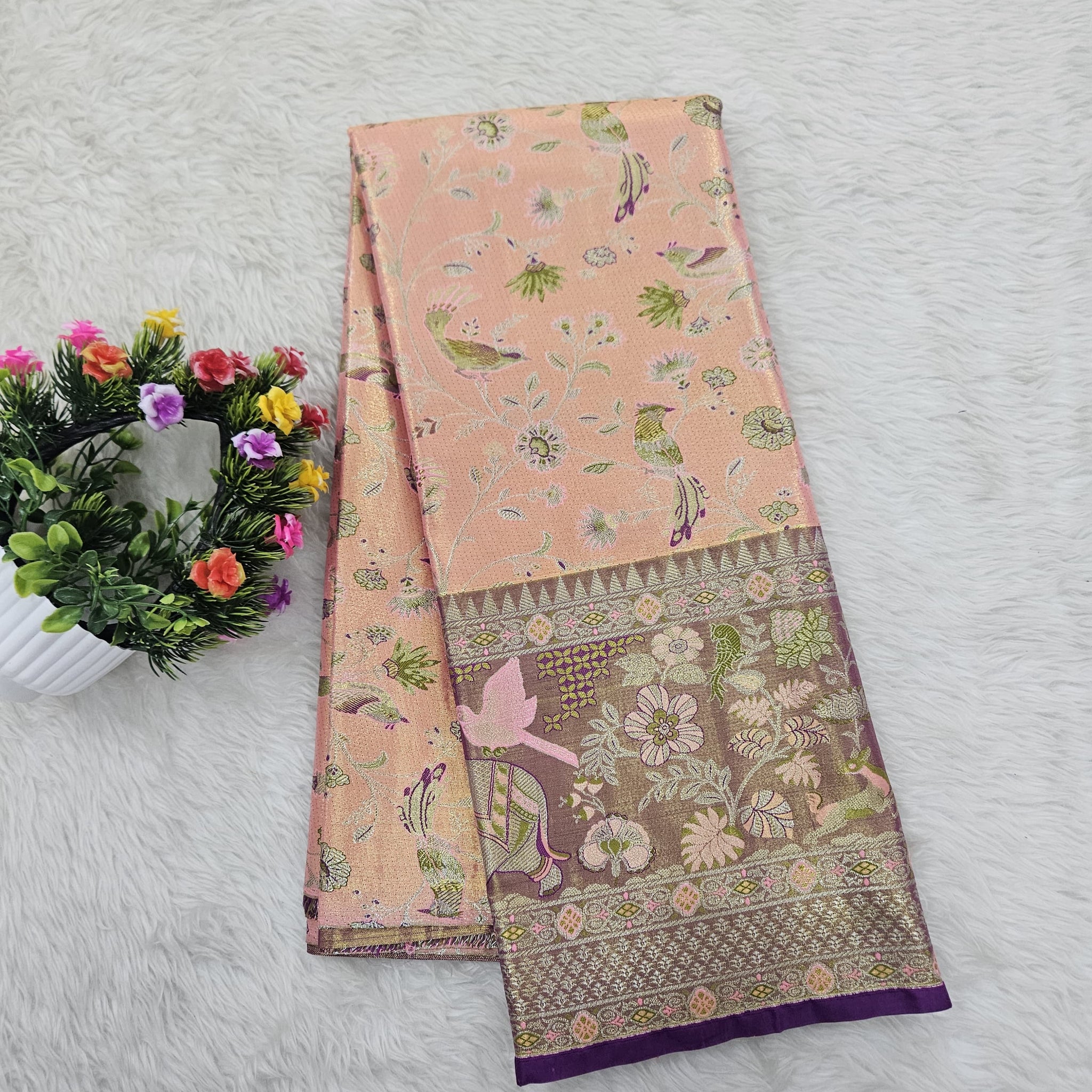 (5–10 Year) Lehenga – Unstitched (Blouse + Material)