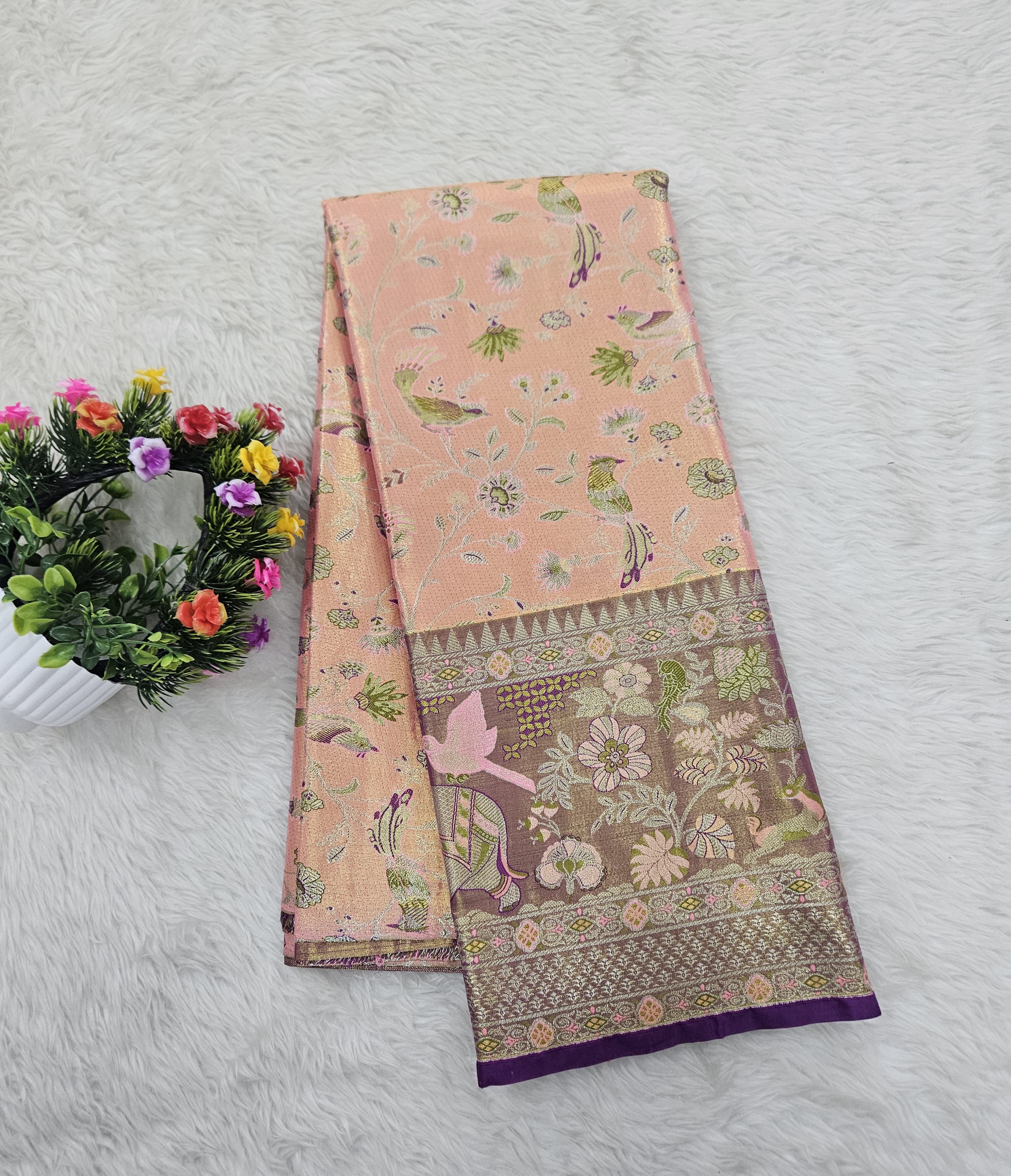 (5–10 Year) Lehenga – Unstitched (Blouse + Material)