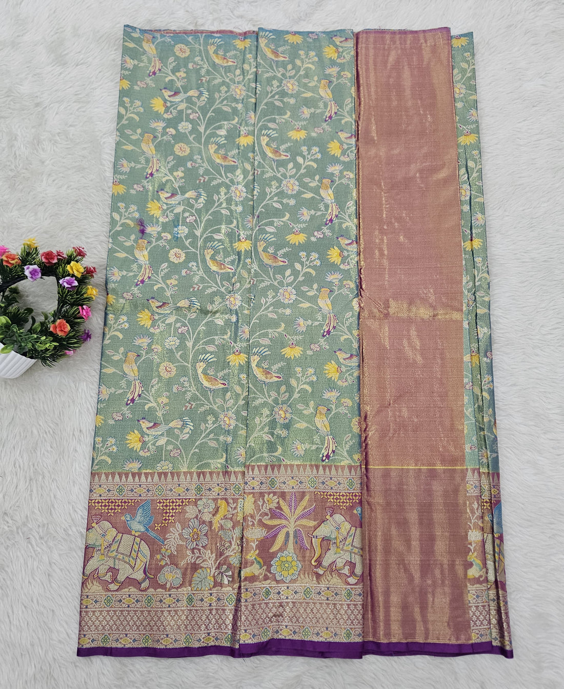 (5–10 Year) Lehenga – Unstitched (Blouse + Material)