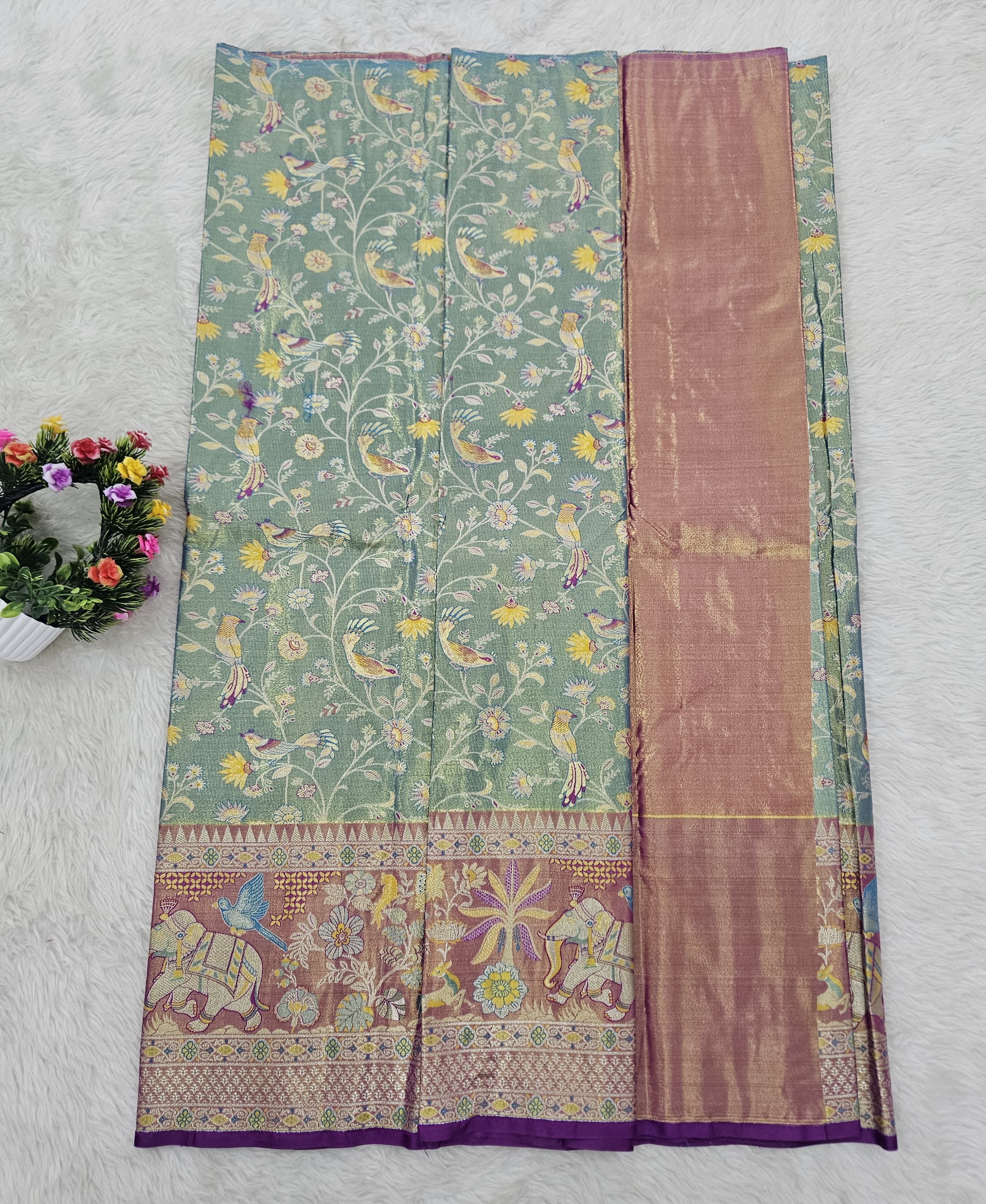 (5–10 Year) Lehenga – Unstitched (Blouse + Material)