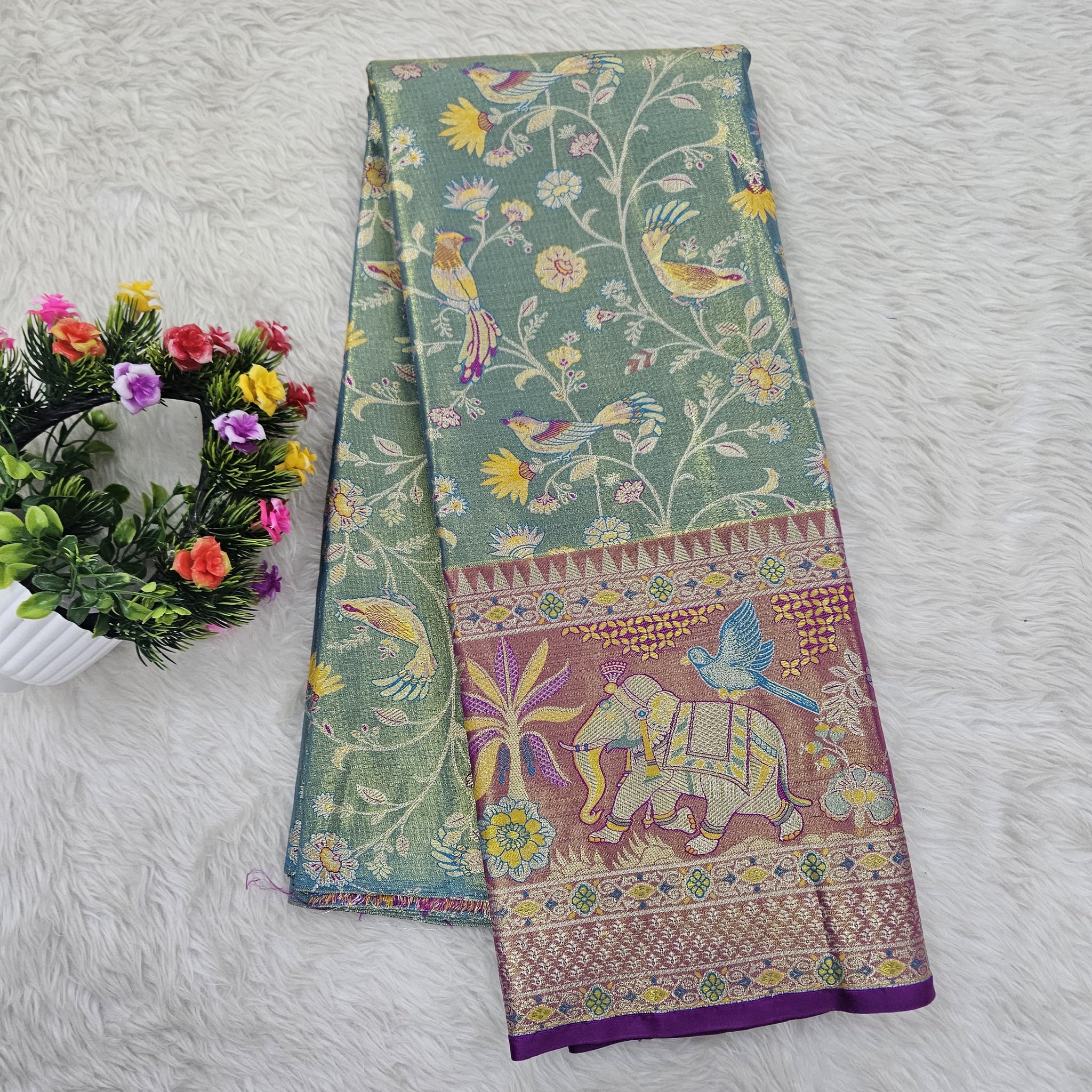 (5–10 Year) Lehenga – Unstitched (Blouse + Material)